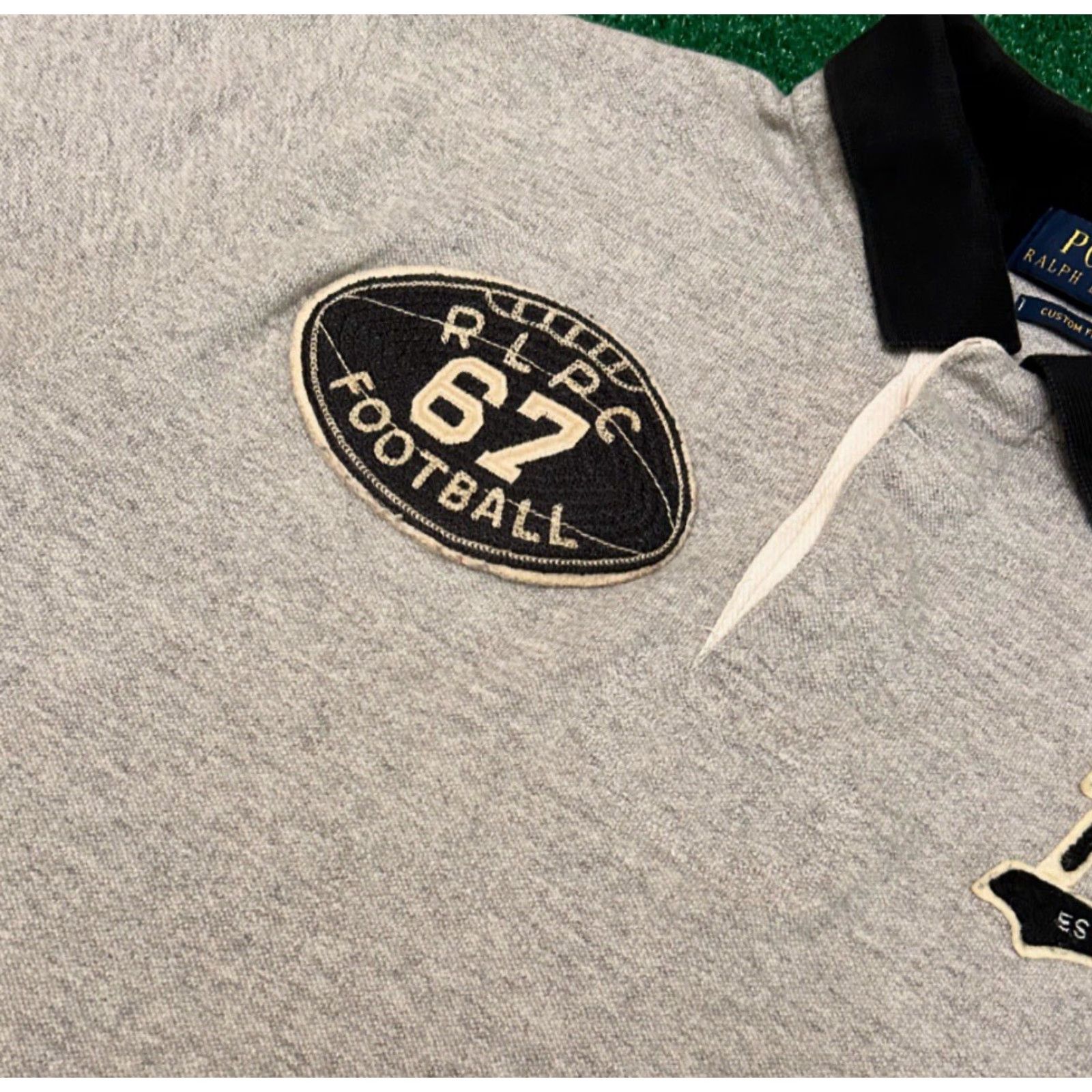 Polo Ralph Lauren VINTAGE Polo Ralph Lauren Football RLPC Collared Polo Shirt Mens Large Gray 90s Hip Hop Outdoor Polo Ralph Lauren Big Pony Shirt Mens Large Size US L / EU 52-54 / 3 - 2 Thumbnail