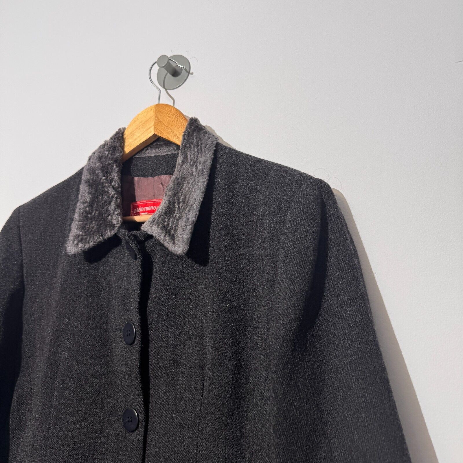 Vintage Alain Manoukian Black Gray Wool Blazer Jacket Size 48 IT Size US L / EU 52-54 / 3 - 4 Thumbnail