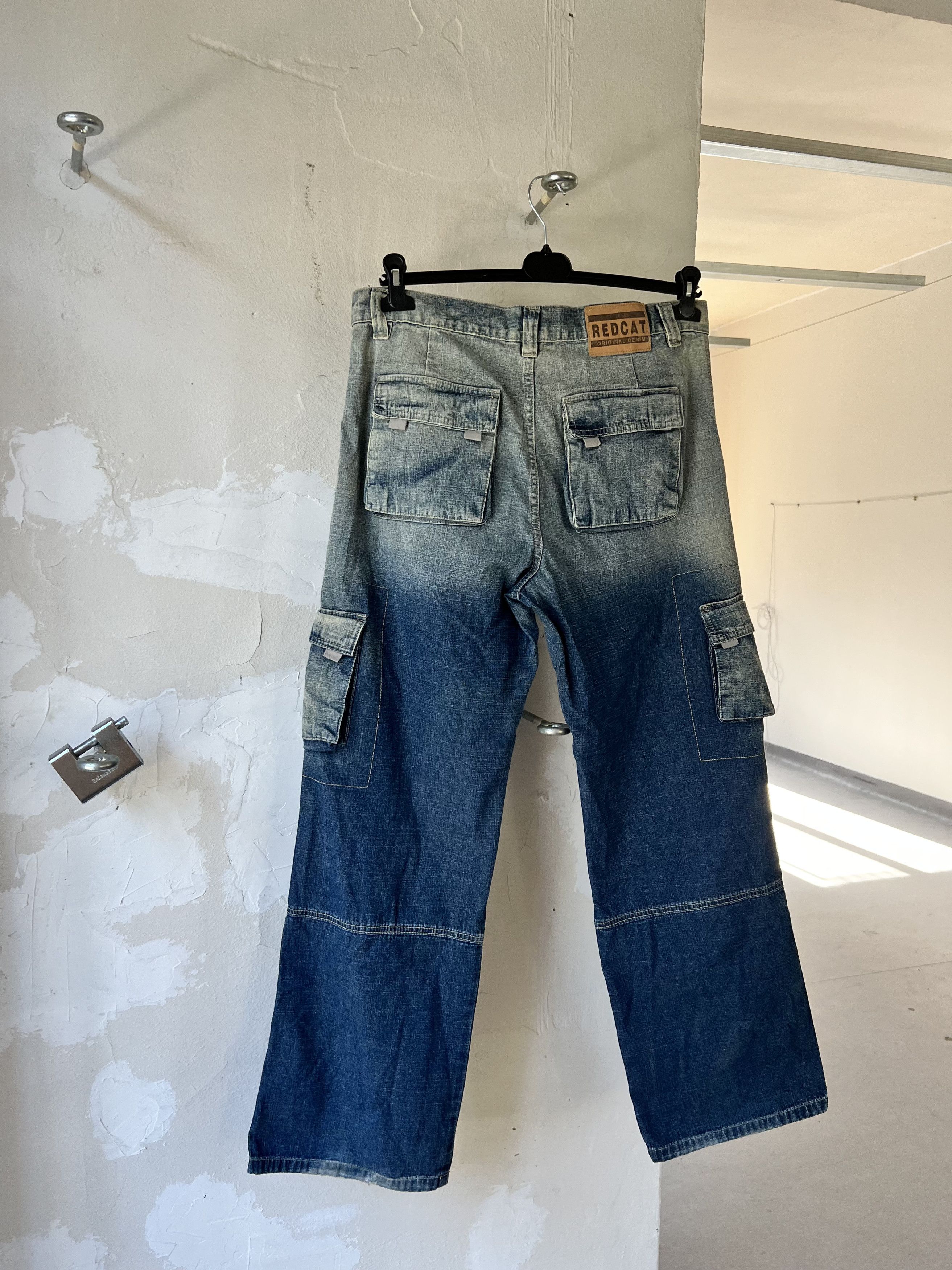 Denime Vintage Red Cat Jeans Cargo NFS Fade Pants Size US 36 / EU 52 - 3 Thumbnail