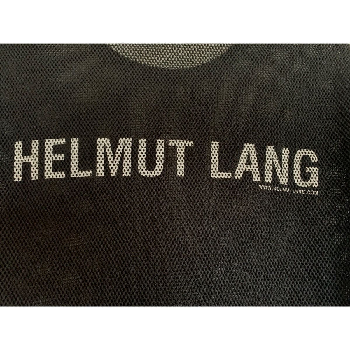 Helmut Lang HELMUT LANG BLACK LOGO MESH TOP Size US M / EU 48-50 / 2 - 7 Thumbnail