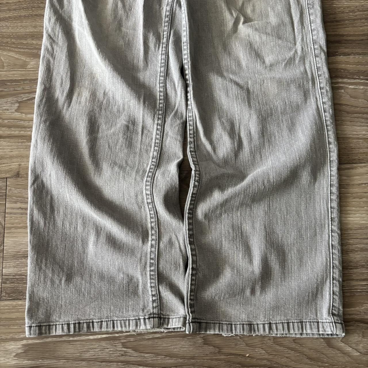 Vintage Crazy Vintage Y2K/2000 Grunge Light Grey Wash Denim Jeans! 33x32 Size US 33 - 6 Thumbnail
