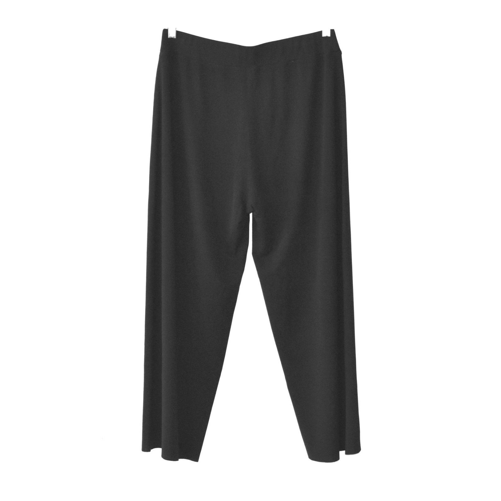 Eileen Fisher EILEEN FISHER Black Silk Elasticized Waist Pants Size M Size 30" / US 8 / IT 44 - 2 Thumbnail