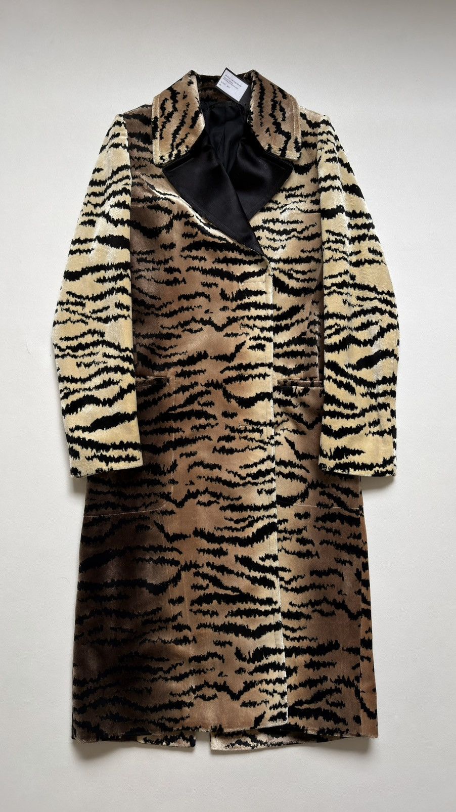 Haider Ackermann Tiger Stripe Velvet Overcoat Size S / US 4 / IT 40 - 15 Thumbnail