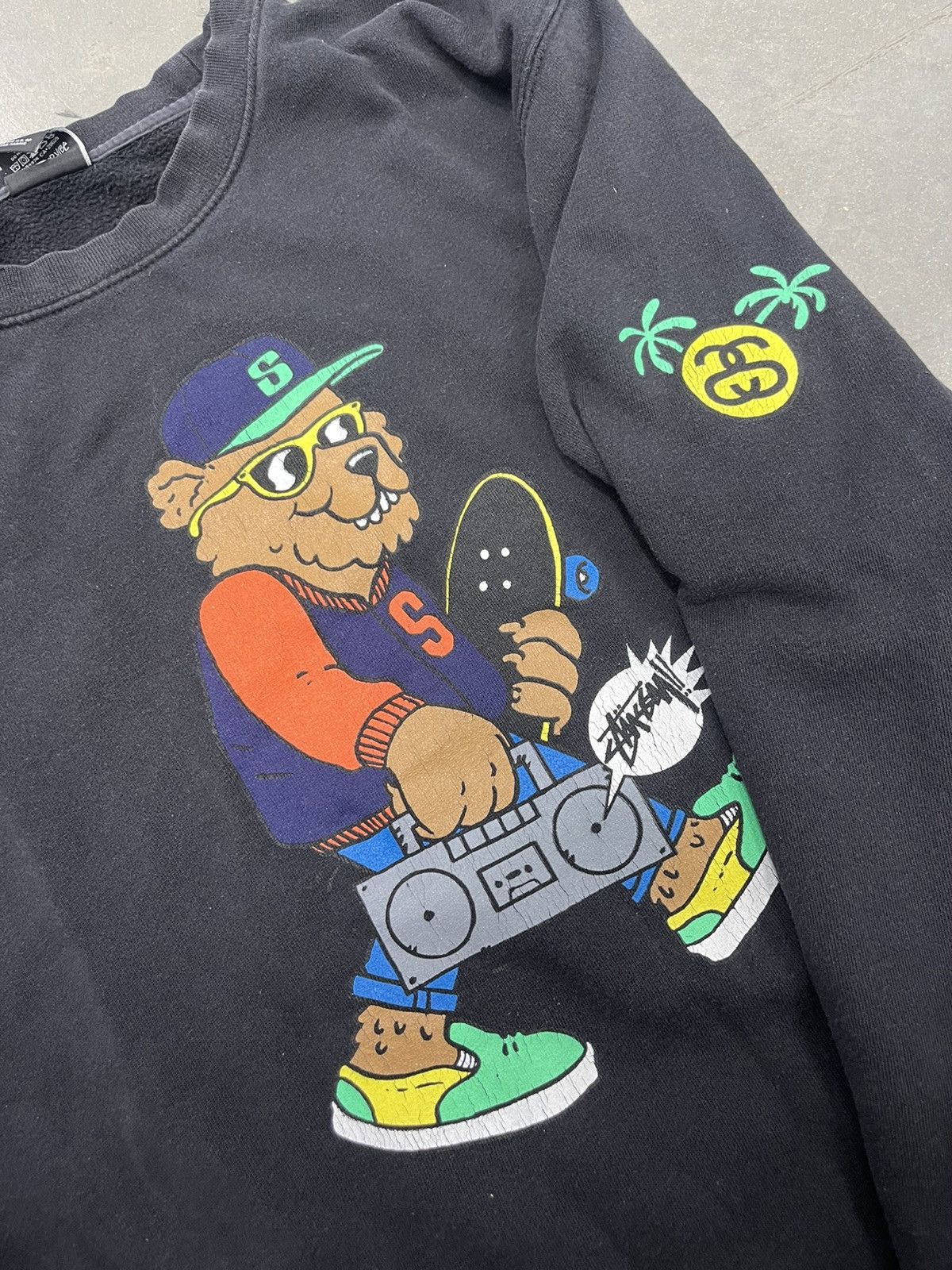 Stussy Stussy bear crewneck Size US L / EU 52-54 / 3 - 2 Thumbnail