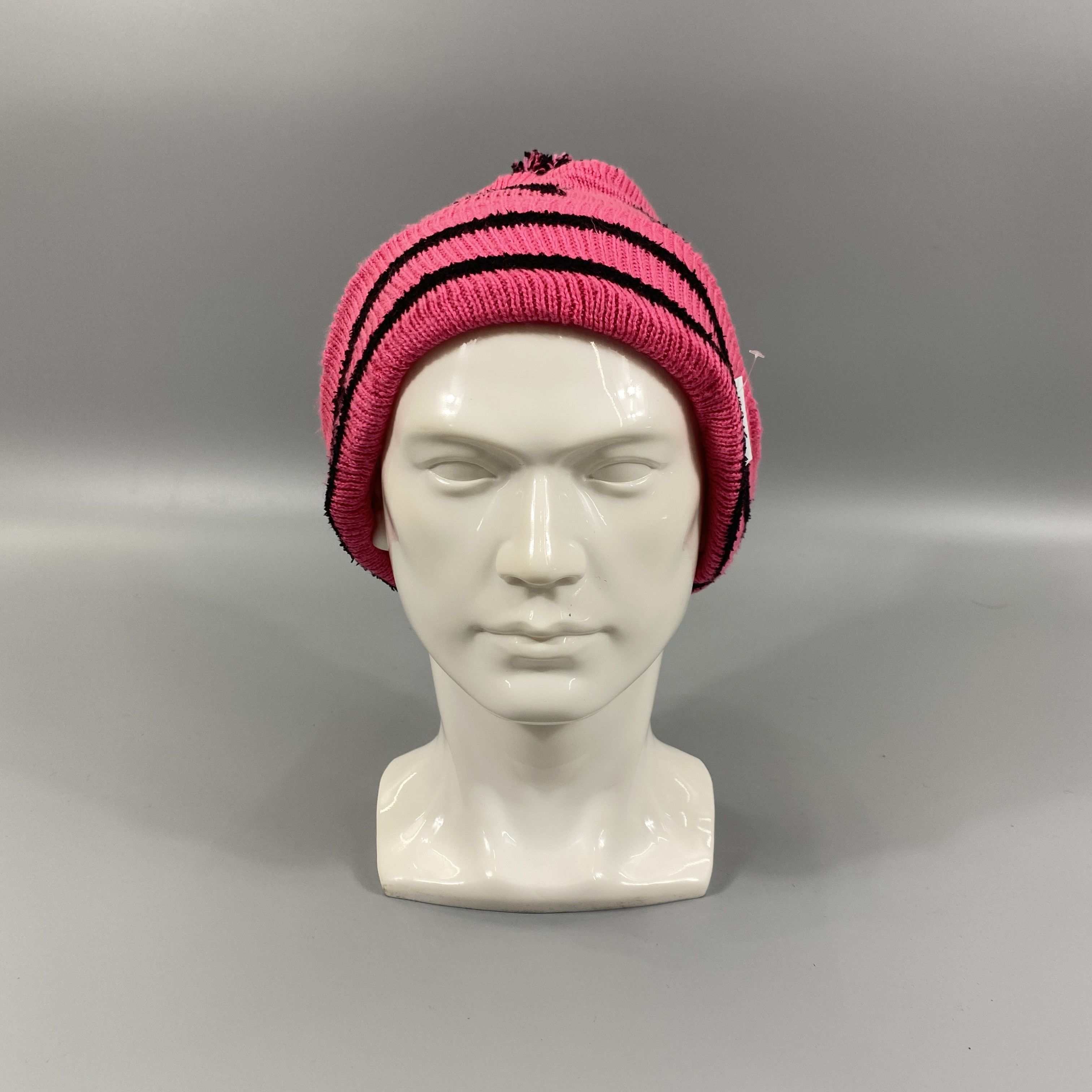 Japanese Brand Knit Star Pattern Beanie Pom Pom -BN790 Size ONE SIZE - 2 Thumbnail