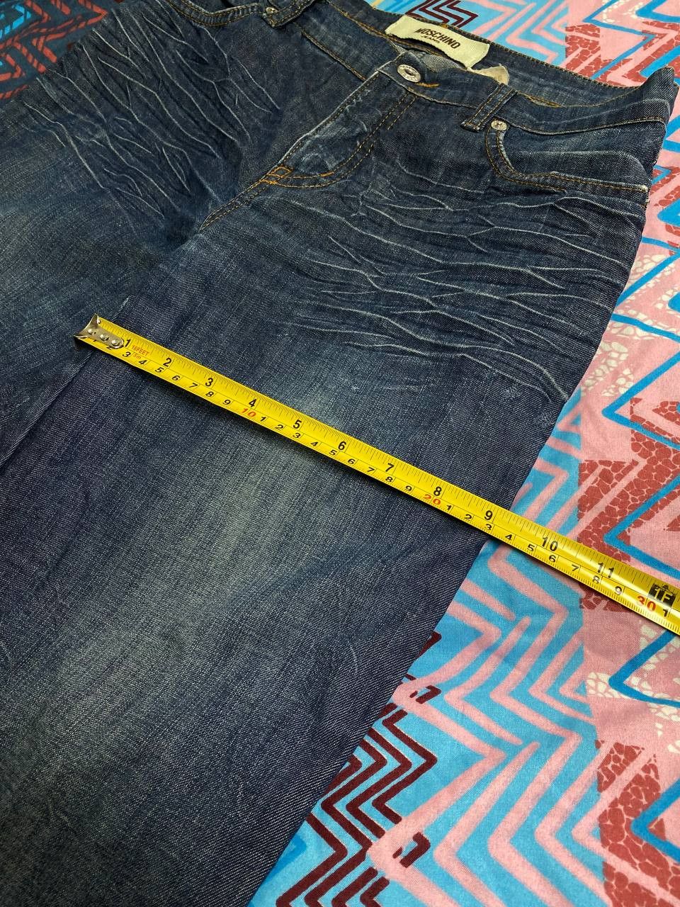 JNCO × Moschino Vintage Moschino Baggy Wide Leg Buckle Back Jeans Size US 27 - 7 Thumbnail