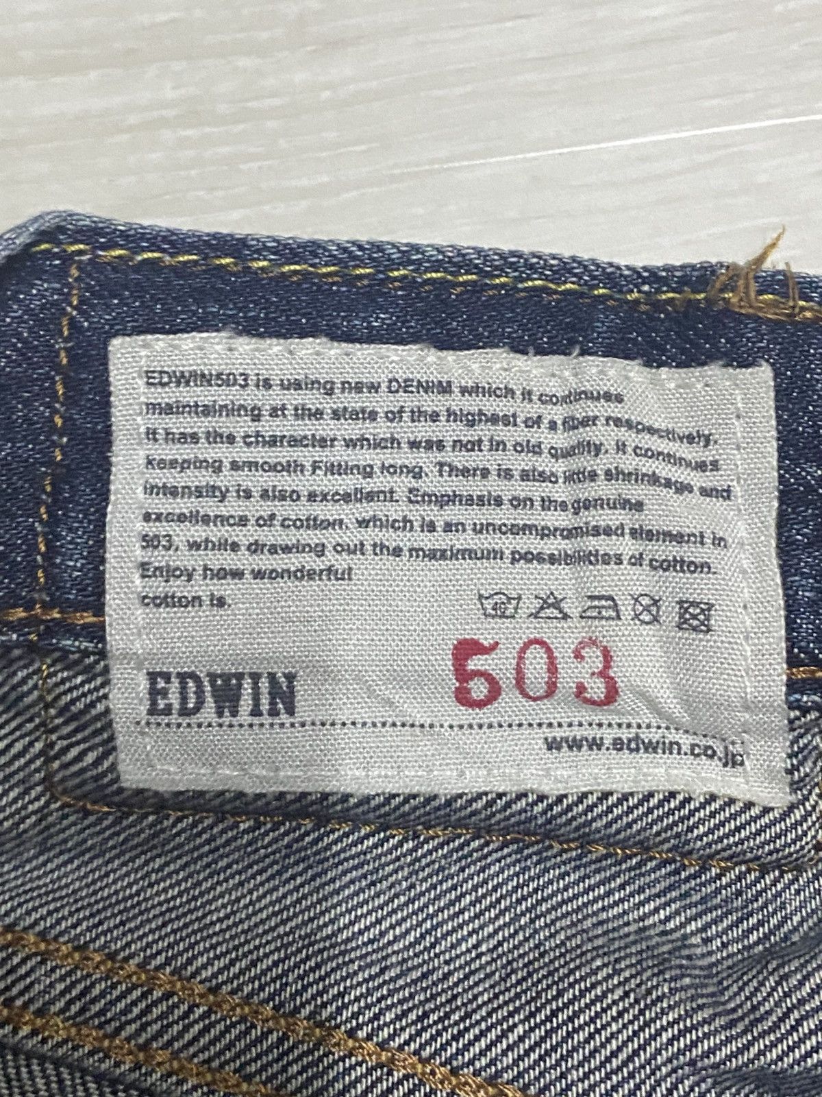 Edwin Vintage Edwin 503 Mud Wash Baggy Jeans Size US 32 / EU 48 - 9 Thumbnail