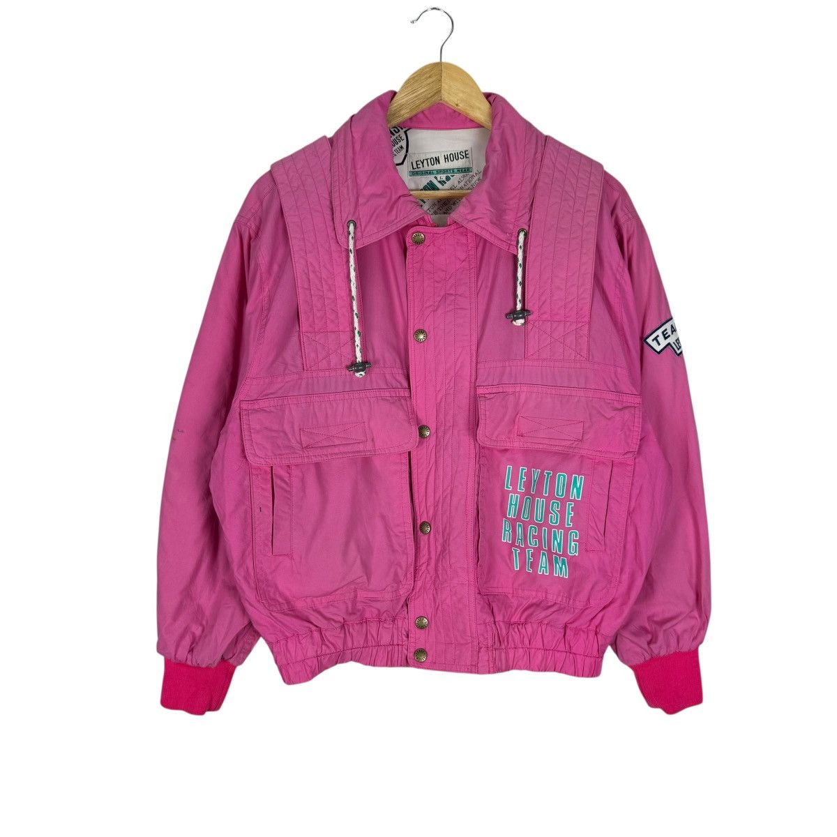 Sports Specialties ☀️LEYTON HOUSE TEAM CREW RACING BOMBER JACKET Size L / US 10 / IT 46 - 2 Thumbnail