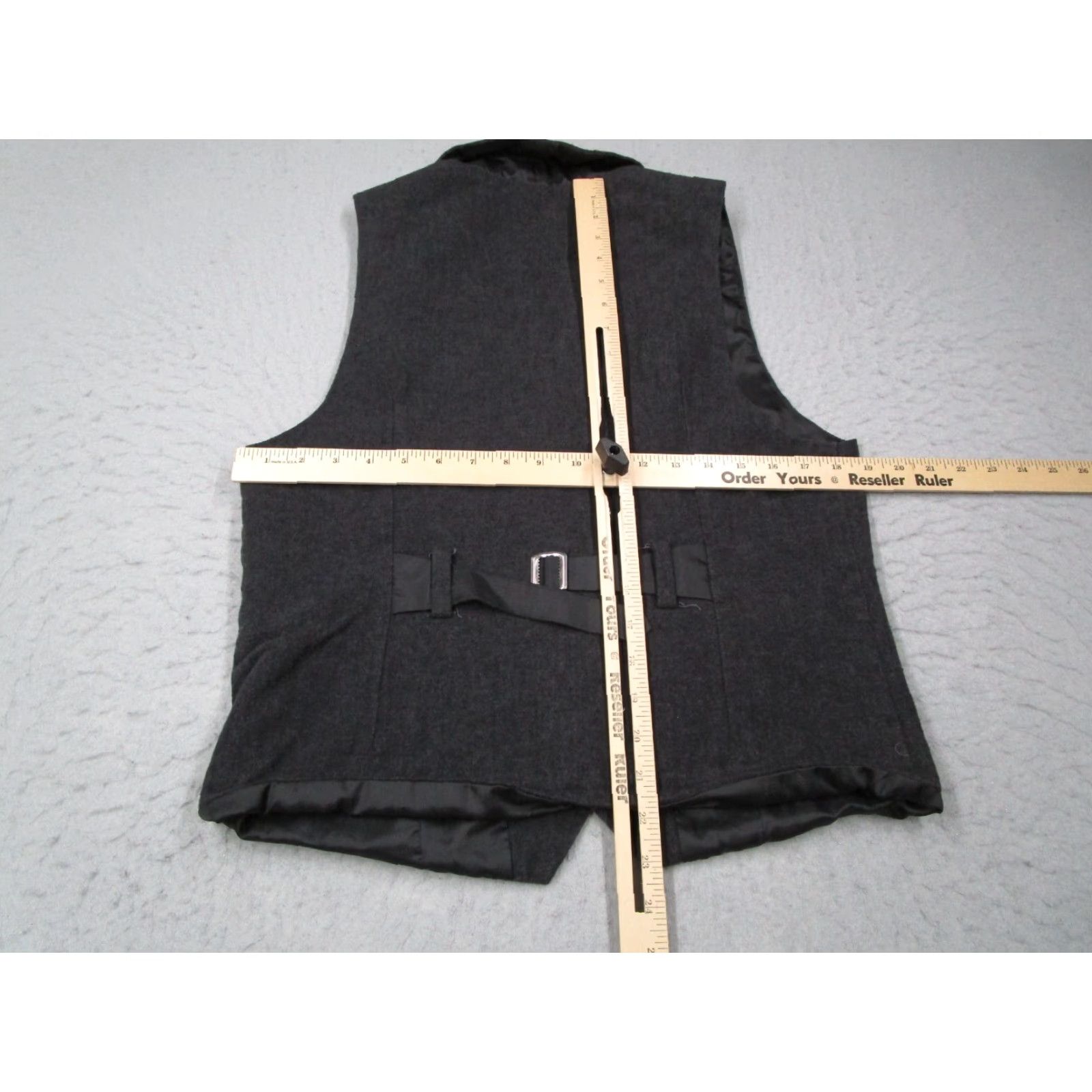 Obey OBEY Vest Mens Medium Gray Twill Button Up Waistcoat Pockets Size US M / EU 48-50 / 2 - 5 Thumbnail