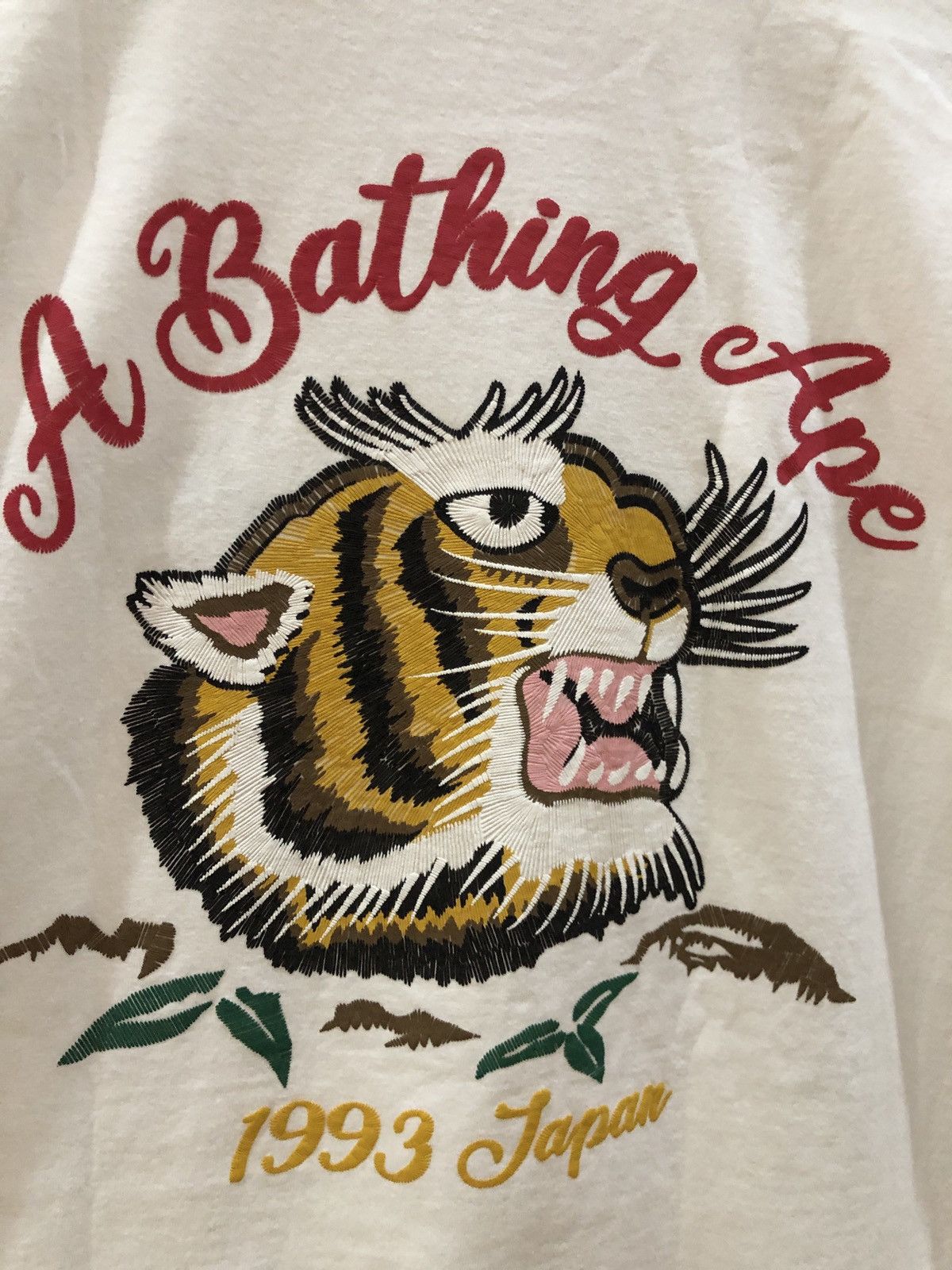 Bape A Bathing Ape Embroidery Style Souvenir Logo Tee Size US XL / EU 56 / 4 - 4 Thumbnail