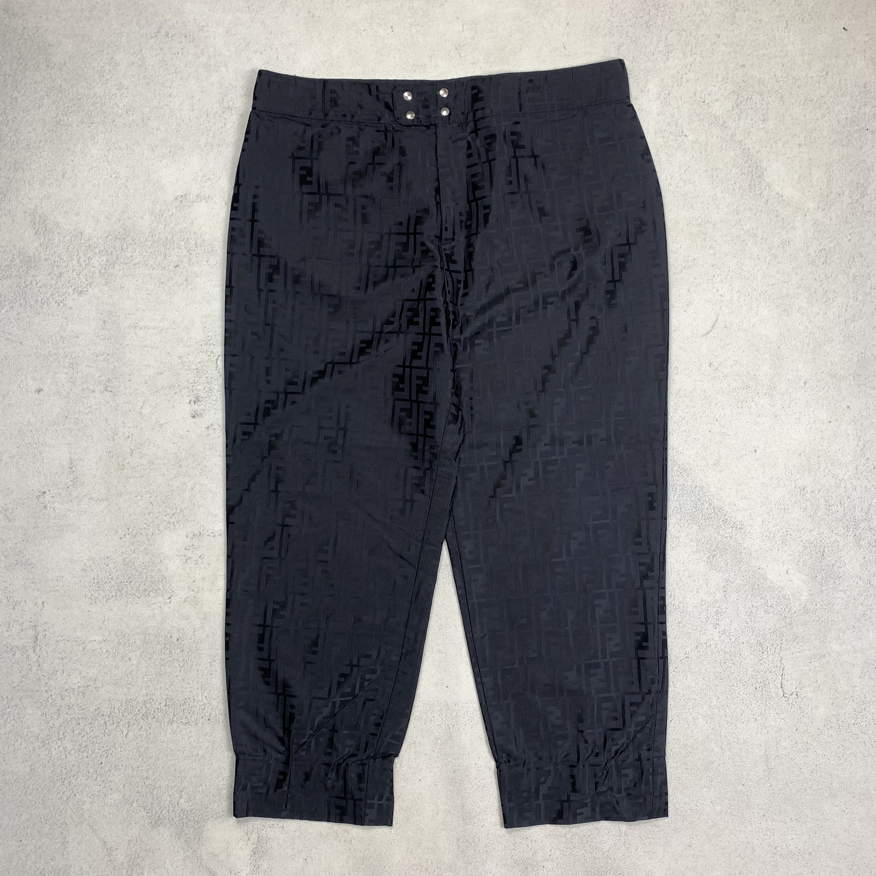 Fendi Vintage Fendi Monogram Trouser Pants Size 34" / US 12 / IT 48 - 1 Thumbnail