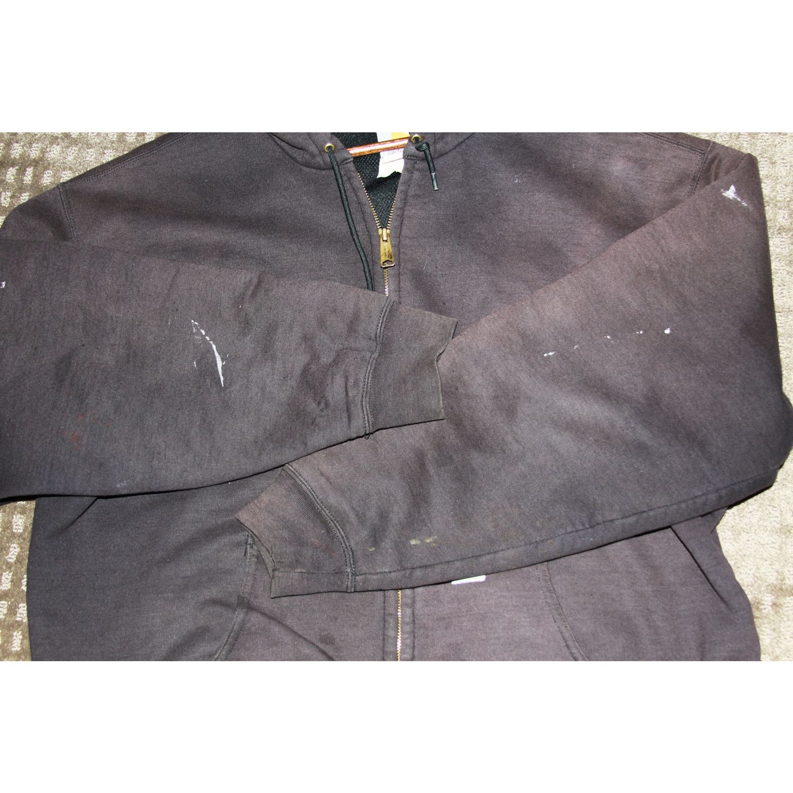 Carhartt Carhartt Brown Zip-Up Hoodie – Heavyweight Workwear Size XL Size US XL / EU 56 / 4 - 4 Thumbnail