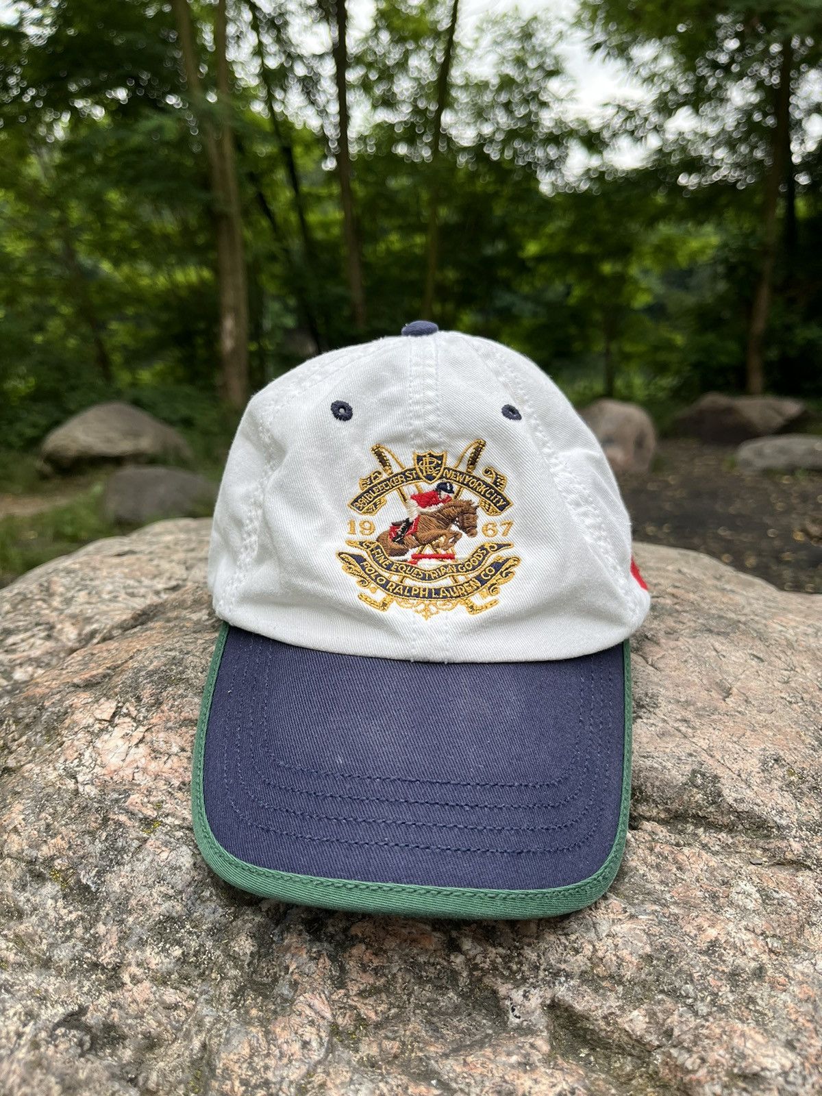 Rare Polo Ralph Lauren All Over Embroidered outlet Pony Hat