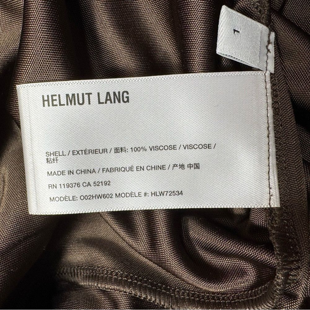 Helmut Lang NWT New $450 Helmut Lang Jersey Scarf Hem Tank High Low Mus Size L / US 10 / IT 46 - 8 Thumbnail