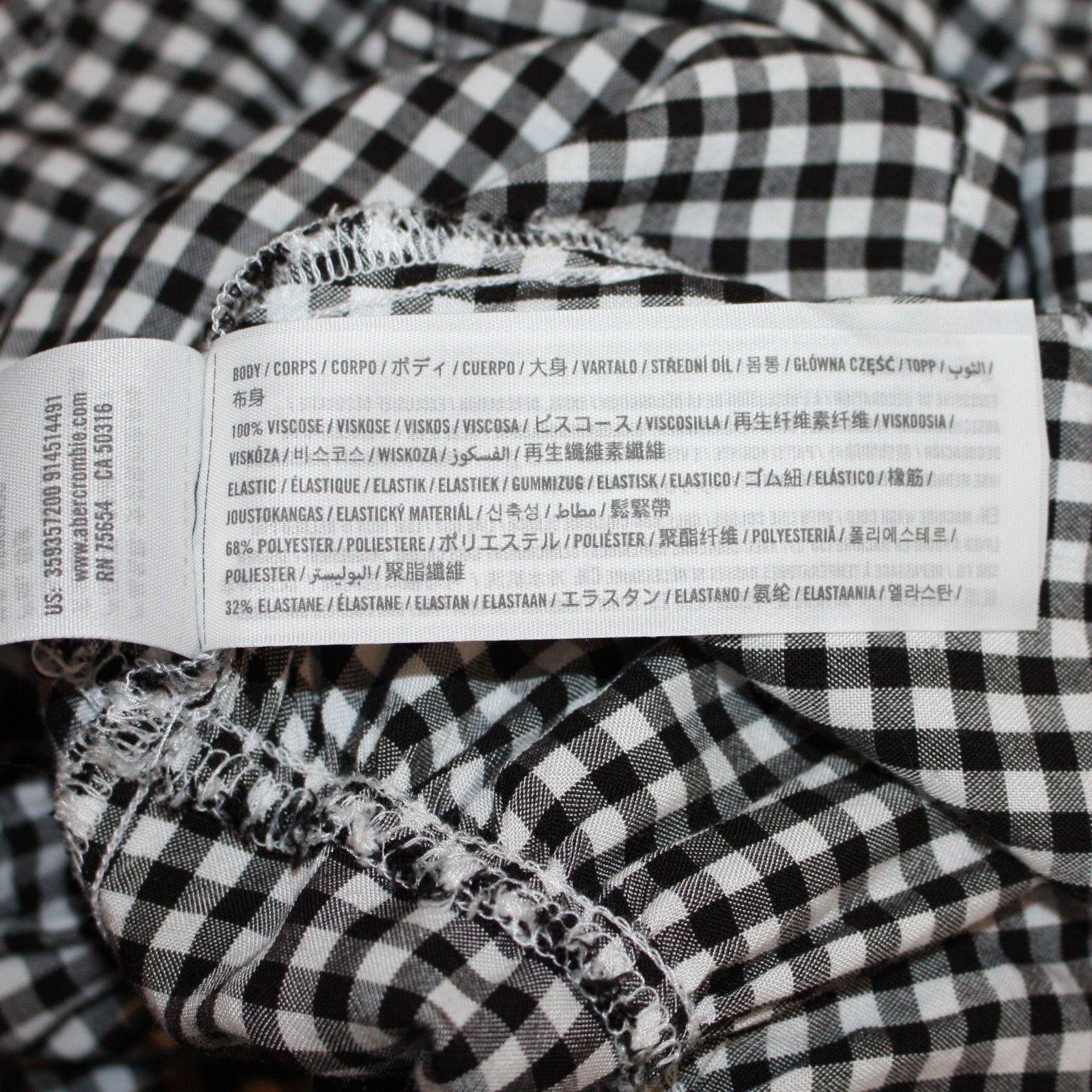Hollister Hollister Romper in Black & White Check Print and size XS Size 26" / US 2 / IT 38 - 17 Thumbnail