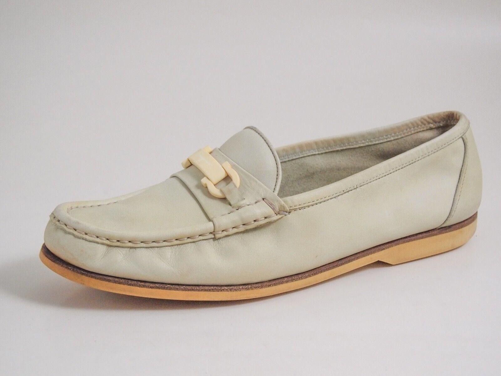 Salvatore Ferragamo Ferragamo Gancio Loafers Light Green Leather EU 40 US 10 C Size US 10 / IT 40 - 2 Thumbnail