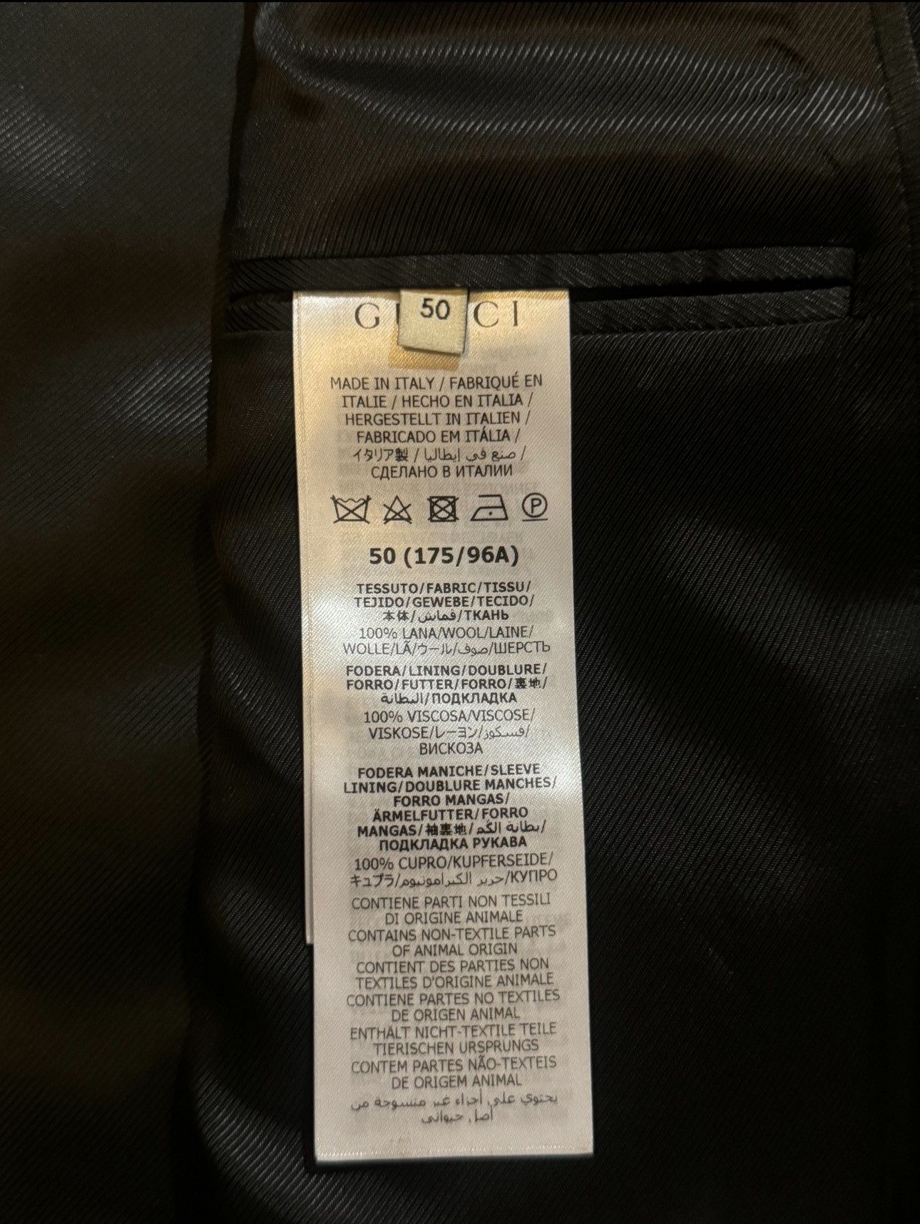 Gucci Gucci 22SS Wool Double Breasted Blazer Size 50S - 9 Thumbnail
