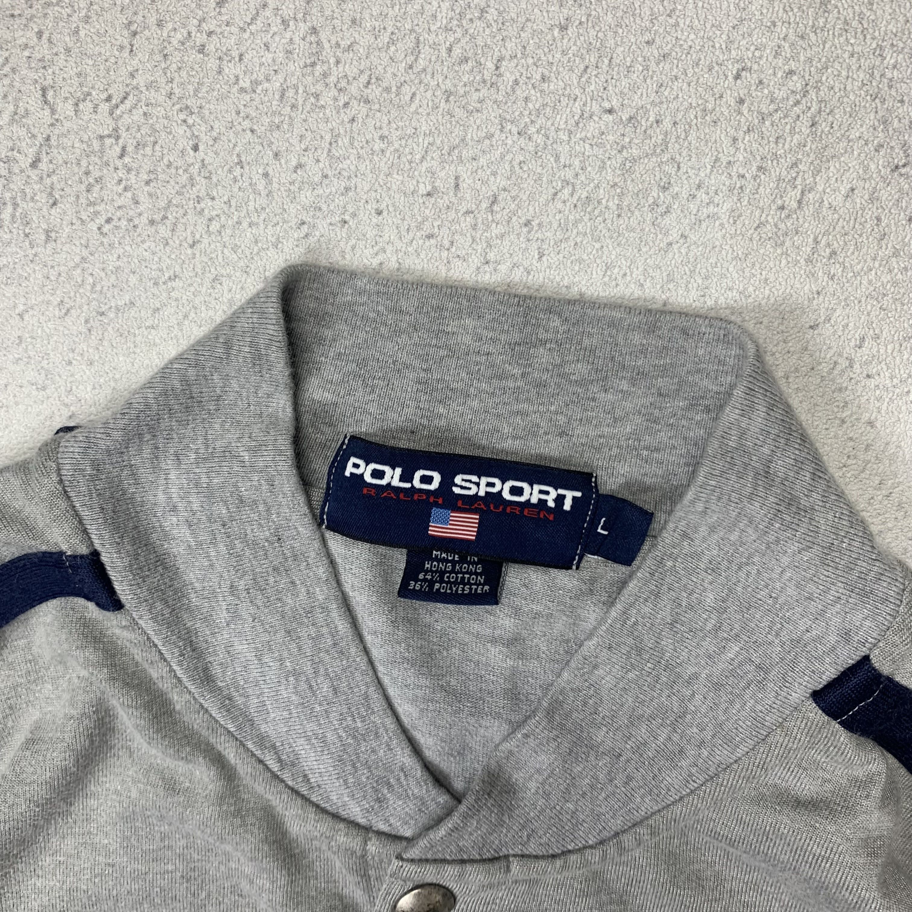 Polo Ralph Lauren Vintage Polo Sport Ralph Lauren Varsity Cotton Jacket Size US L / EU 52-54 / 3 - 4 Thumbnail