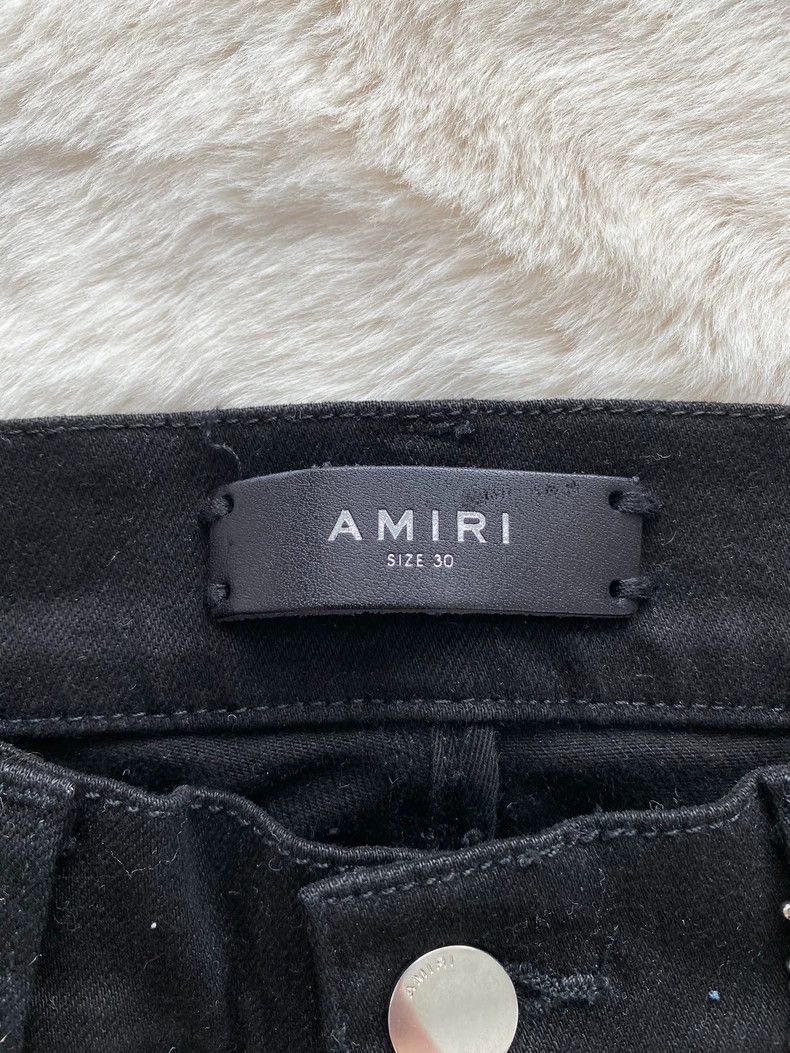 Amiri Amiri Black Diamond Patchwork MX1 Jean Size US 30 / EU 46 - 2 Thumbnail