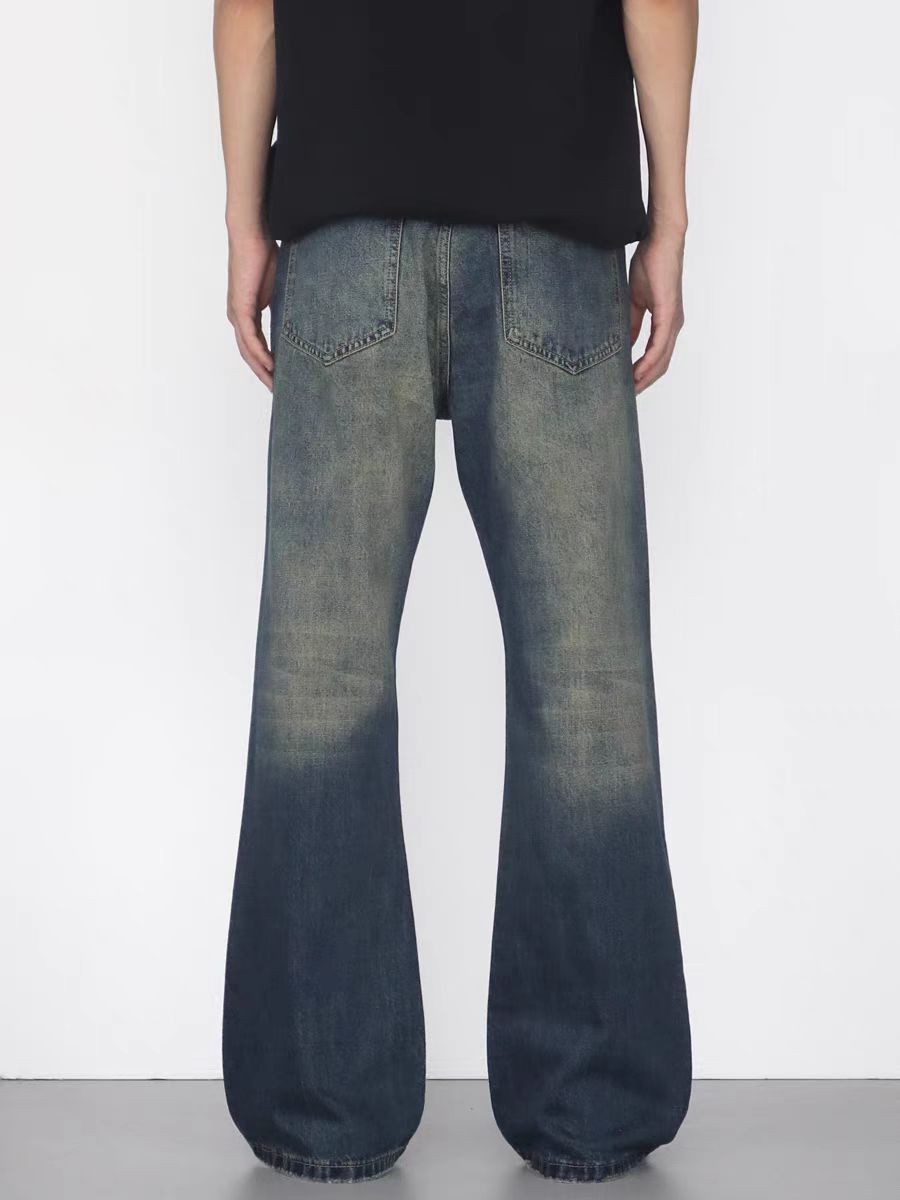 Japanese Brand × Jean Vintage washed micro flare straight leg jeans Size US 30 / EU 46 - 5 Thumbnail