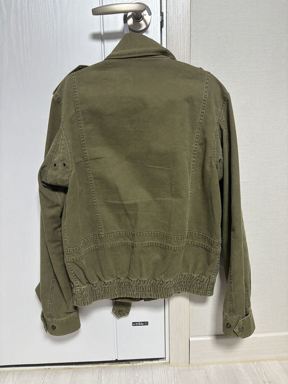 Saint Laurent Paris (M) Saint Laurent distressed Aviator jacket Khaki Size US M / EU 48-50 / 2 - 2 Thumbnail