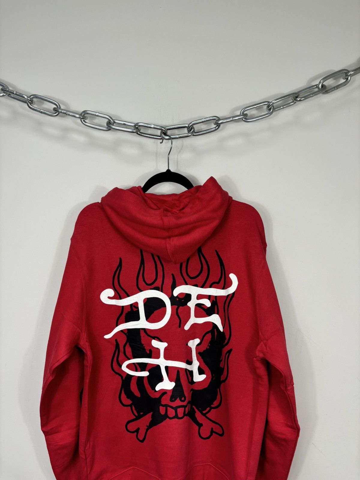 Christian Audigier Ed Hardy Christian Audigier Skull Fire Logo Y2K Hype Hoodie Size US M / EU 48-50 / 2 - 14 Thumbnail