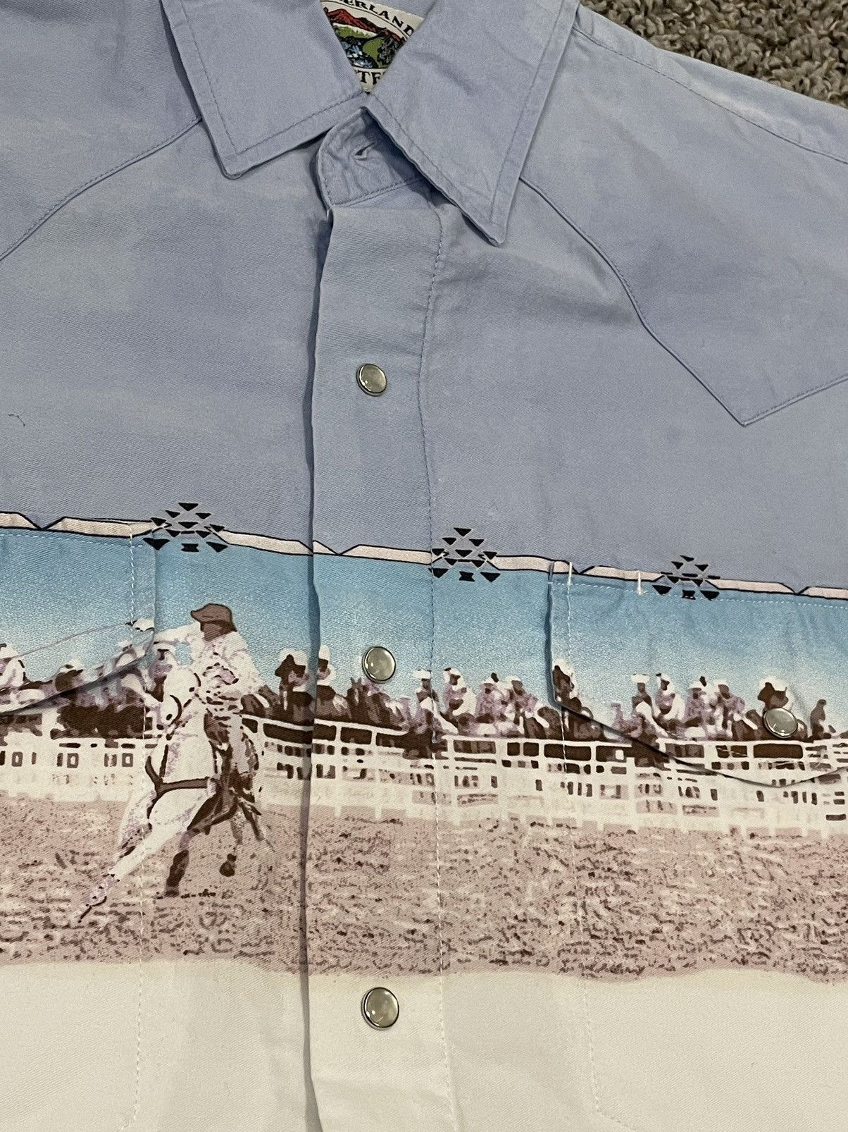 Vintage Vintage Western Rodeo Pearl Snap Shirt Size US M / EU 48-50 / 2 - 8 Thumbnail