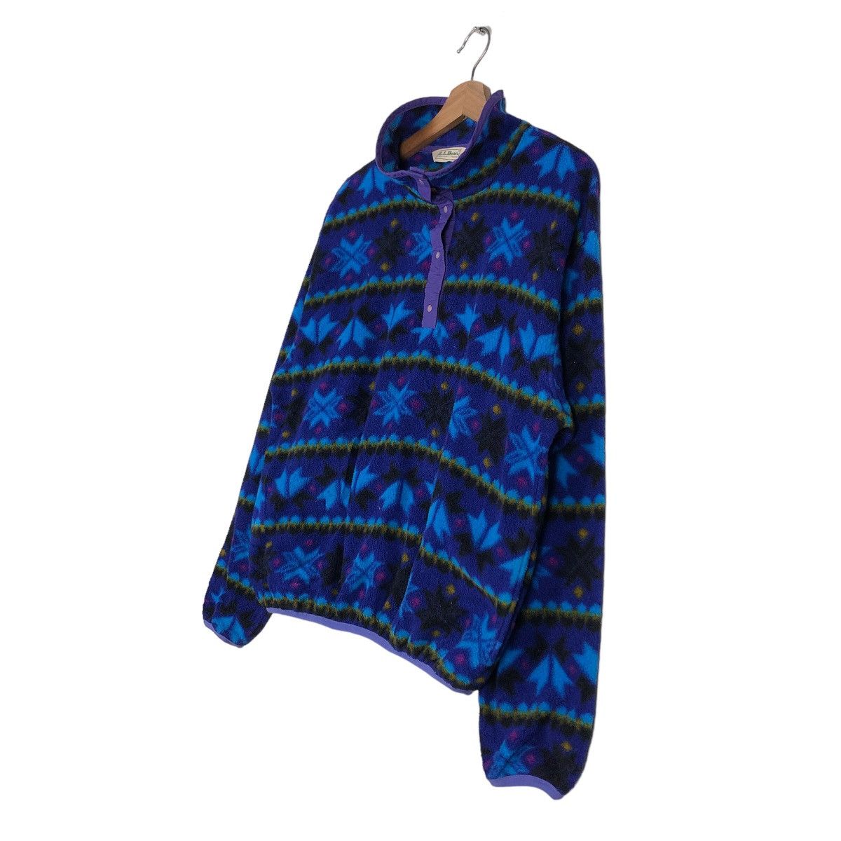 Japanese Brand 🔥Vintage Fleece Jacket L.L.Bean Navajo Aztec Native Design Size US M / EU 48-50 / 2 - 2 Thumbnail