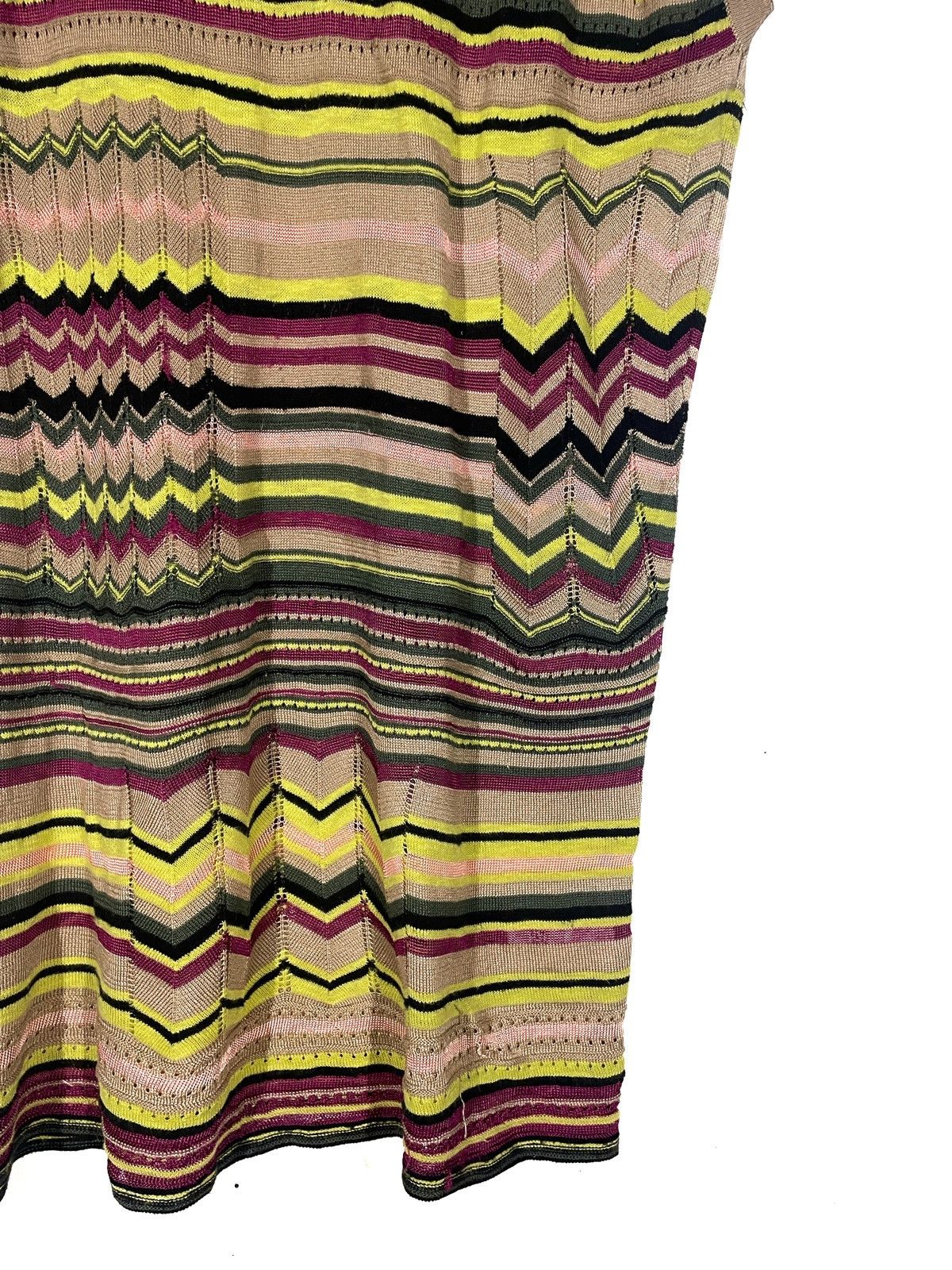 Missoni × Vintage Missoni Women’s Knit Dress Cotton/Viscose/Linen Size 46/L Size L / US 10 / IT 46 - 3 Thumbnail