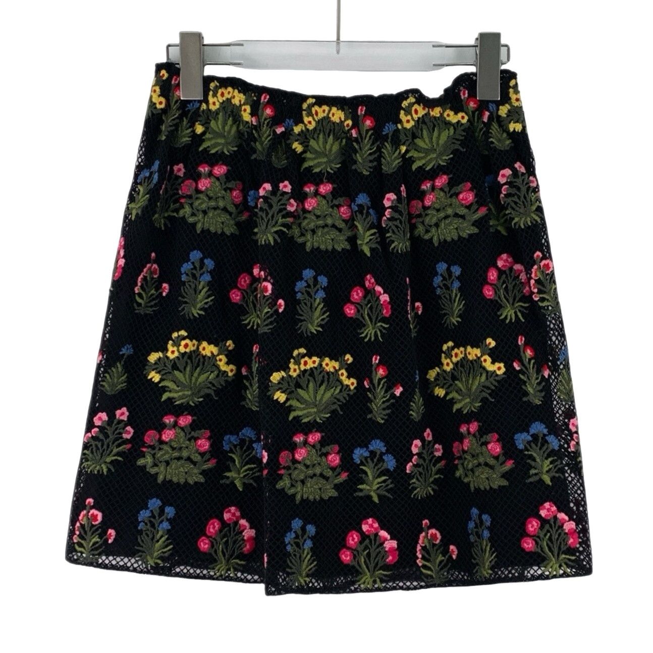 Valentino Valentino Floral Embroidered Mesh Mini Skirt 40 Size 27" / US 4 / IT 40 - 1 Thumbnail