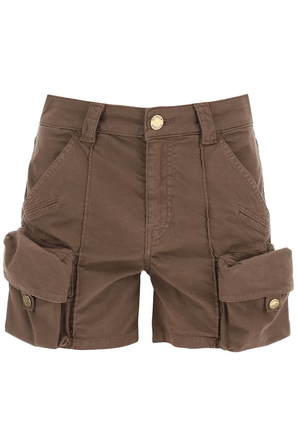 image of Pinko Porta Cargo Shorts Size Eu 40 For Women in Brown