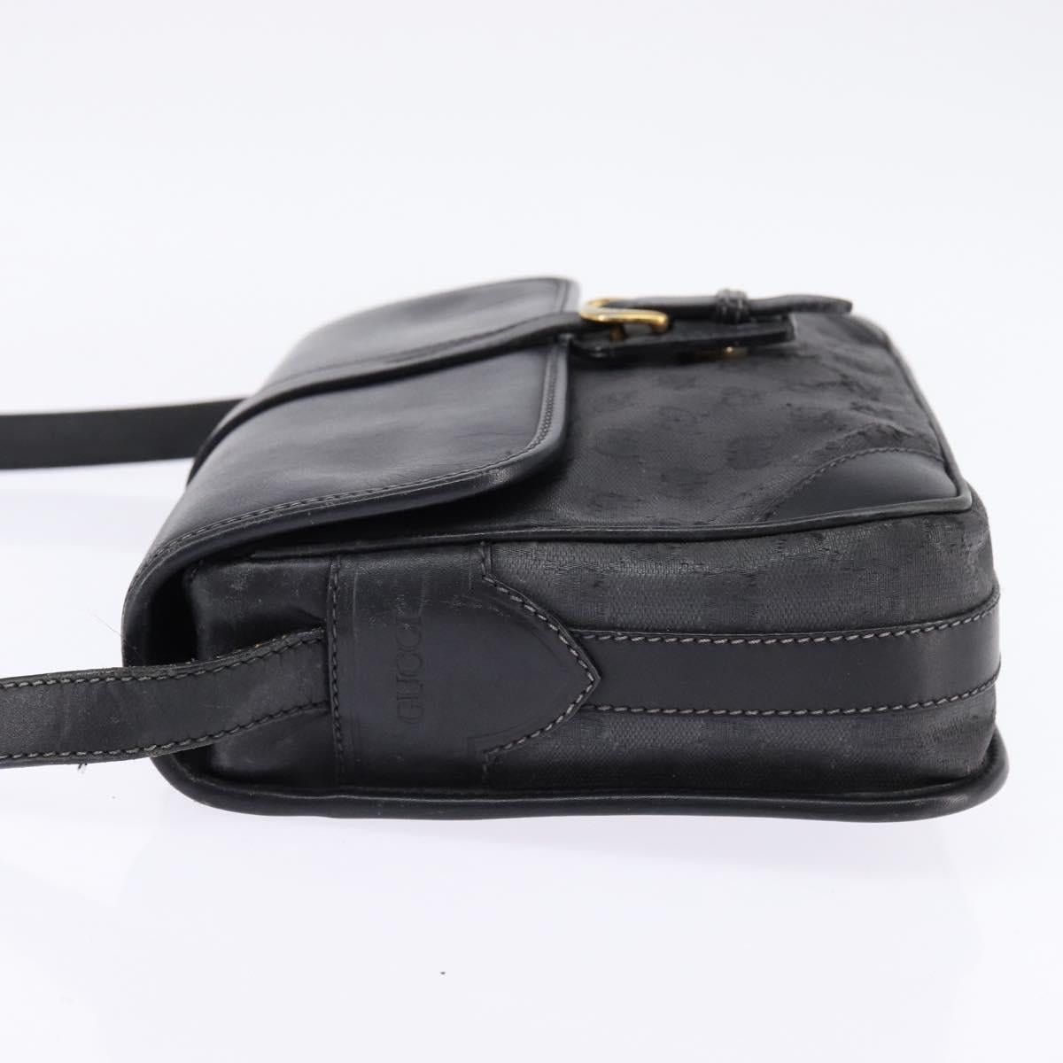 Gucci GUCCI GG Canvas Shoulder Bag Black Gold 001 261 001 261 Size ONE SIZE - 4 Thumbnail