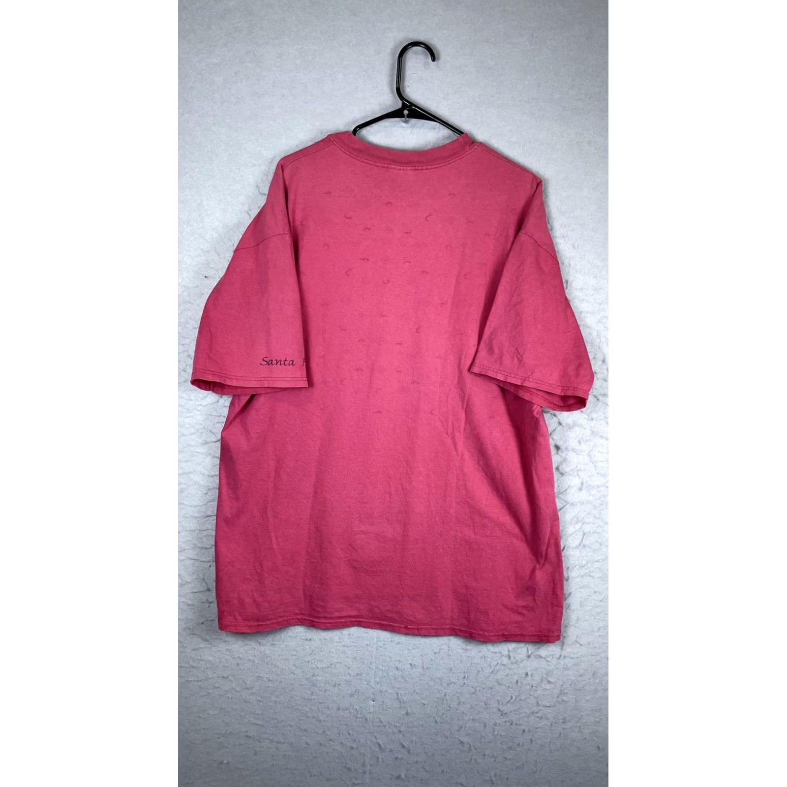 Hanes VINTAGE Hanes Beefy-T Santa Fe Southwest Shirt Mens XL Pink Graphic 90s Size US XL / EU 56 / 4 - 7 Thumbnail