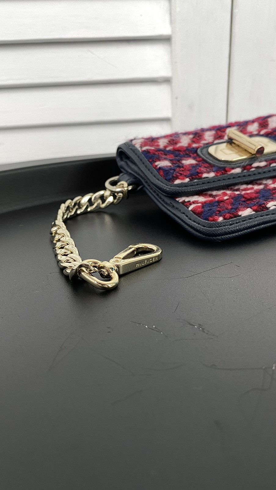 Tommy Hilfiger Tommy Hilfiger Chain Cardholder Knit Leather Mini Bag Size ONE SIZE - 2 Thumbnail