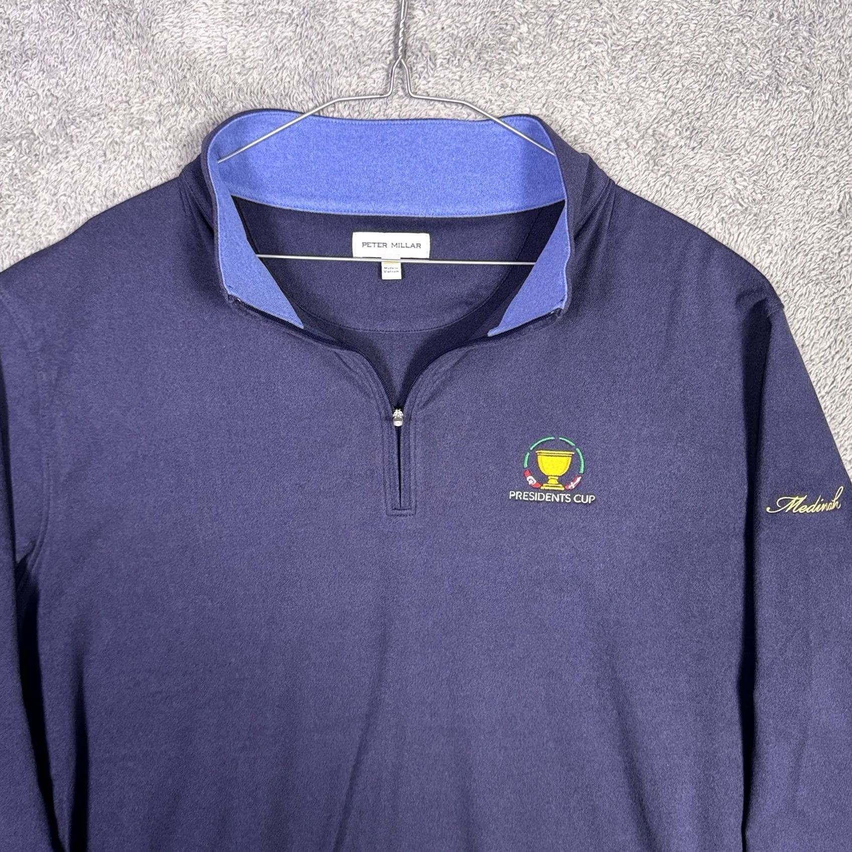 Peter Millar Peter Millar Presidents Cup Medinah Country Club Mens XL ArdentAir Performance Pullover Sweater Size US XL / EU 56 / 4 - 4 Thumbnail