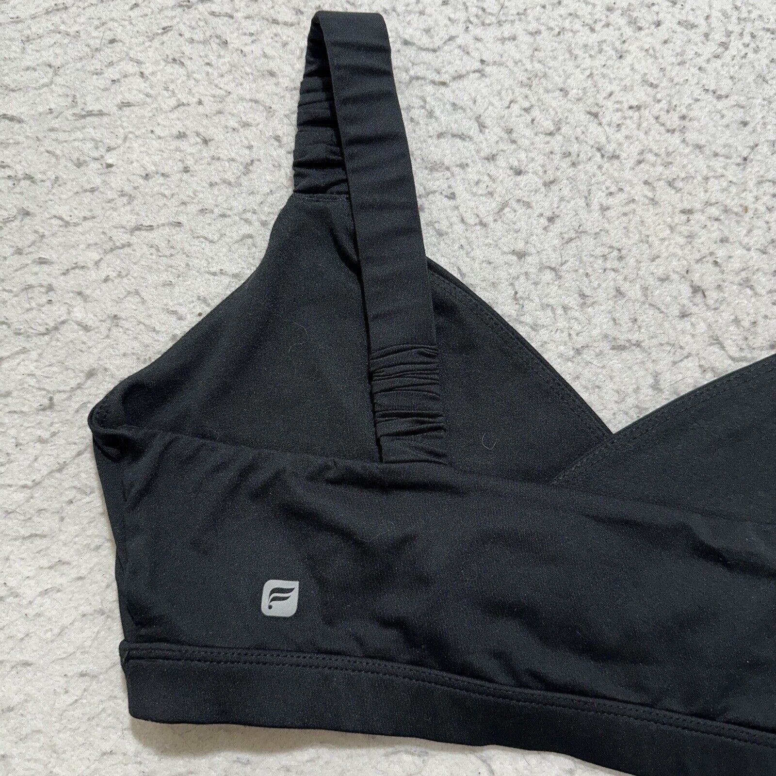 Fabletics Fabletics Medium Cross Front Sports Bra Ruched Straps Size ONE SIZE - 6 Thumbnail