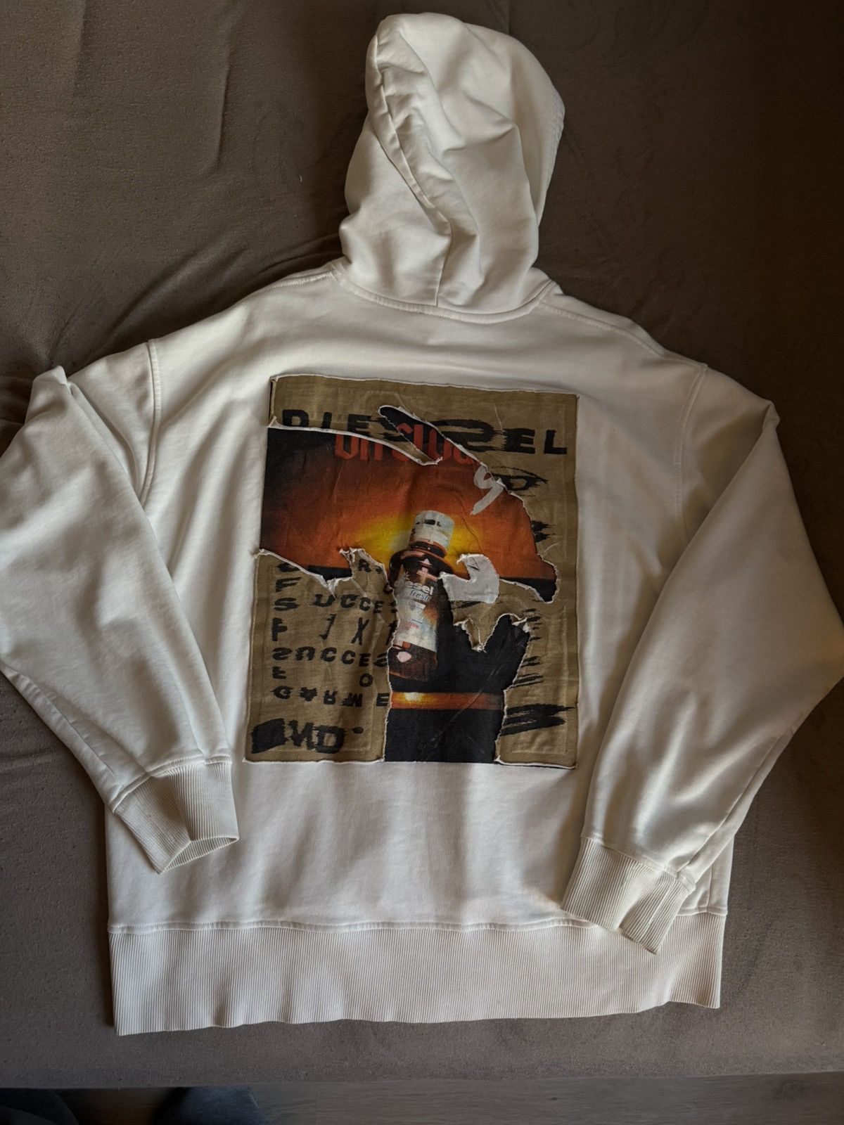 Diesel White Diesel Hoodie, Size M Size US M / EU 48-50 / 2 - 3 Thumbnail