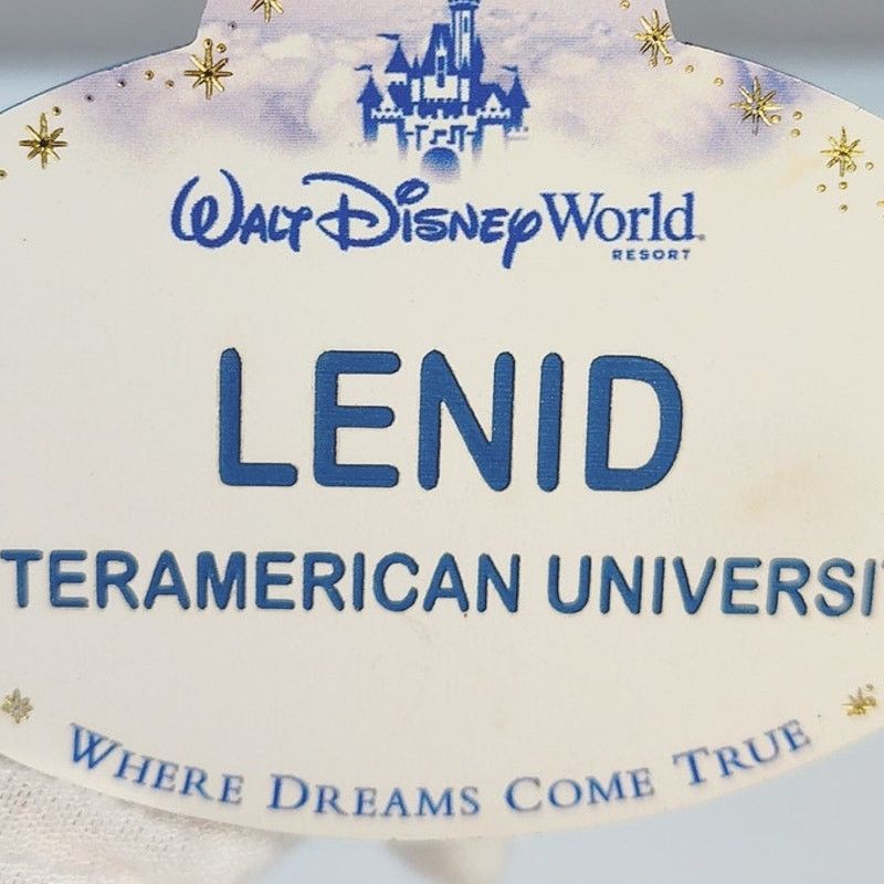 Disney Disney Parks Cast Member Badge Lendi White Gold Stars Size ONE SIZE - 2 Thumbnail