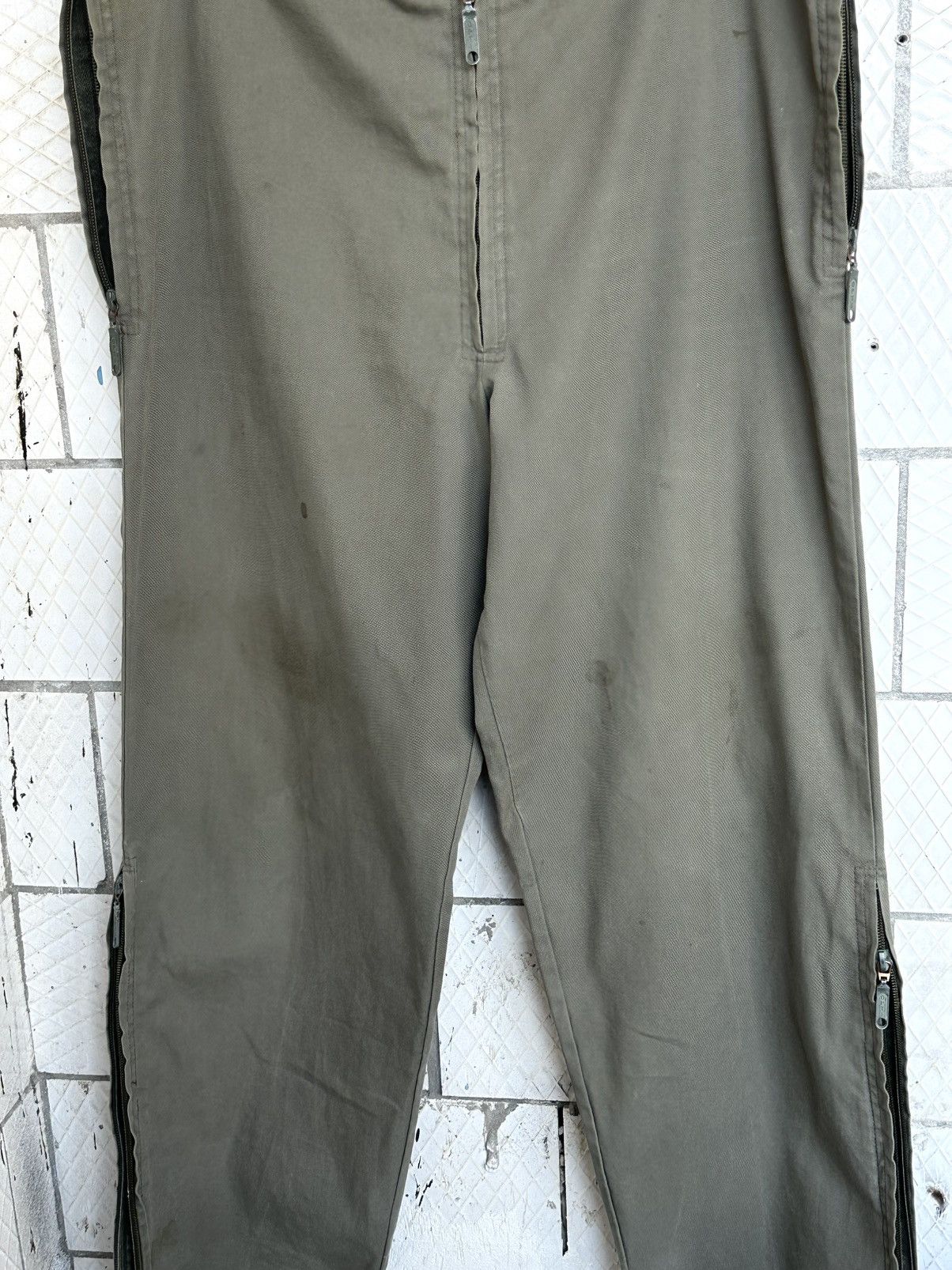 If Six Was Nine Vintage Military Khaki Zipper Cotton Pants Size US 32 / EU 48 - 4 Thumbnail