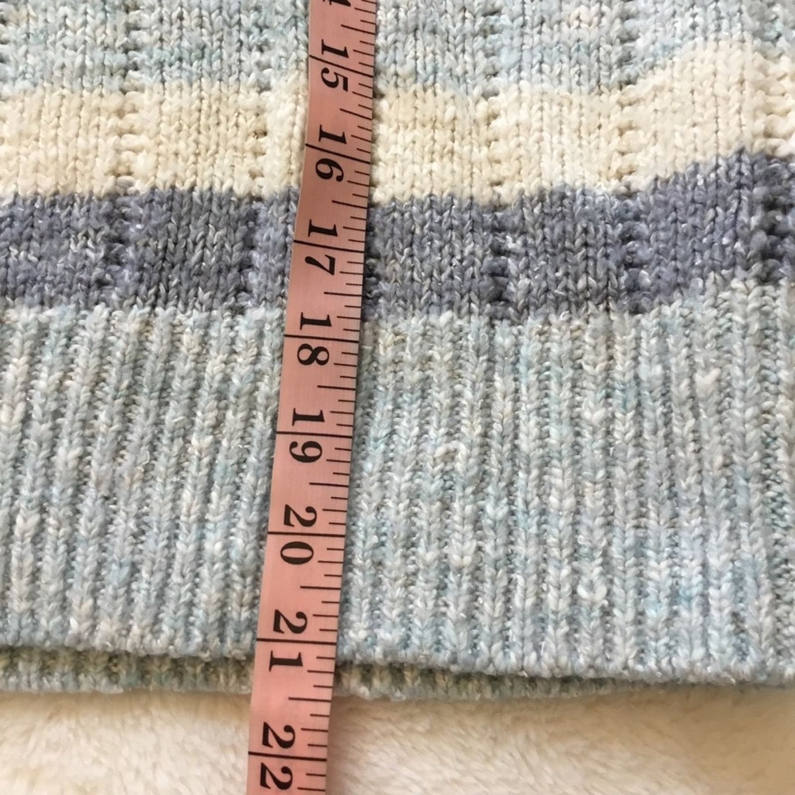 Gap GAP Blue and White Striped Knit Sweater Top Size S / US 4 / IT 40 - 12 Thumbnail