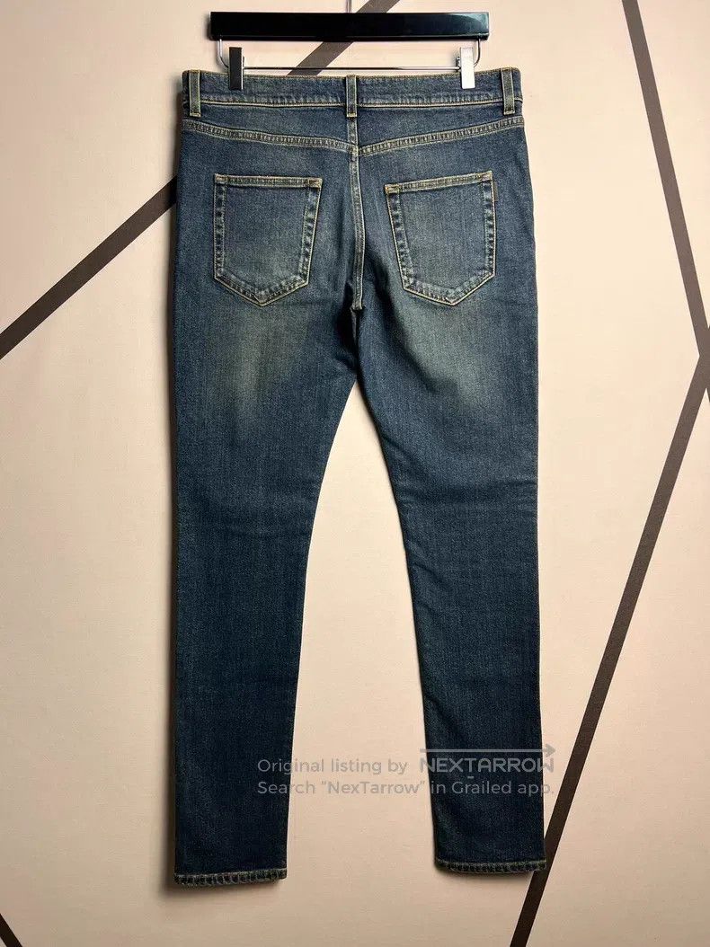 Saint Laurent Paris Saint Laurent Paris Deep Blue Single Knee Slash Destroyed Size US 32 / EU 48 - 2 Thumbnail
