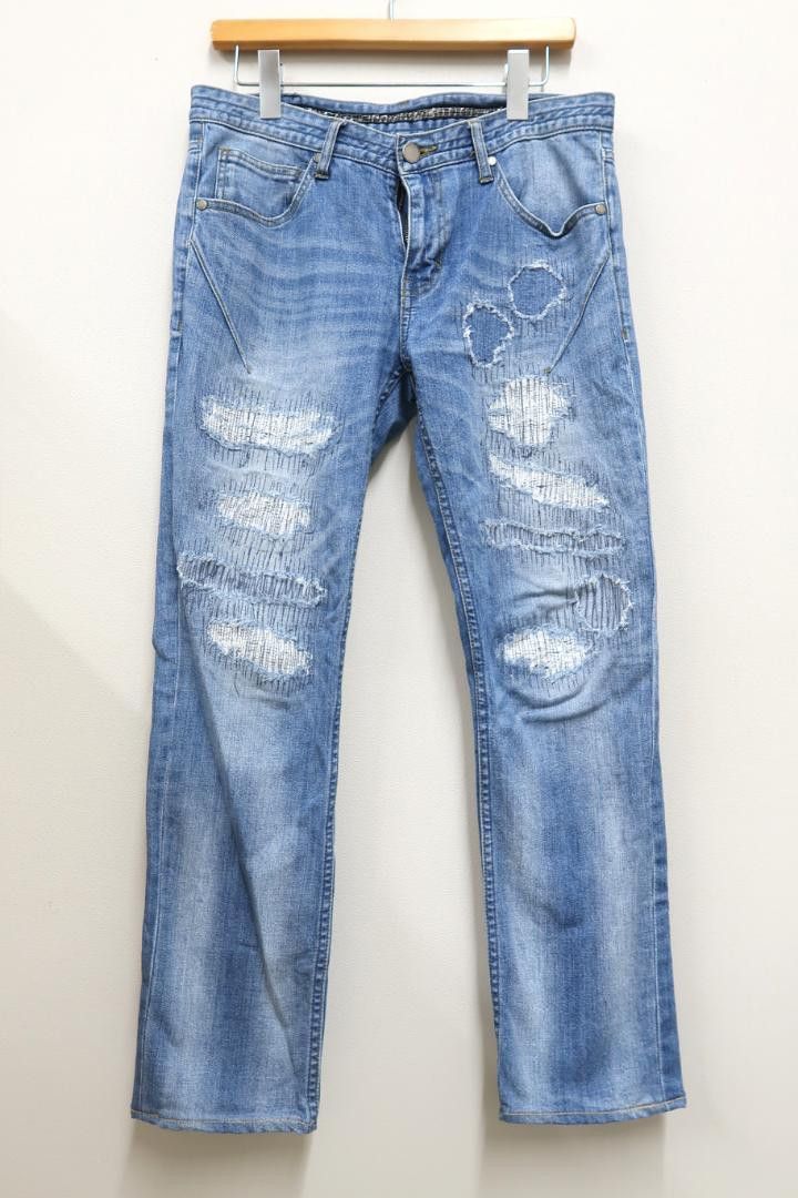 image of Number N Ine Number (N)Ine Nano Universe Stretch Denim Pants Indigo M, Men's (Size 32)