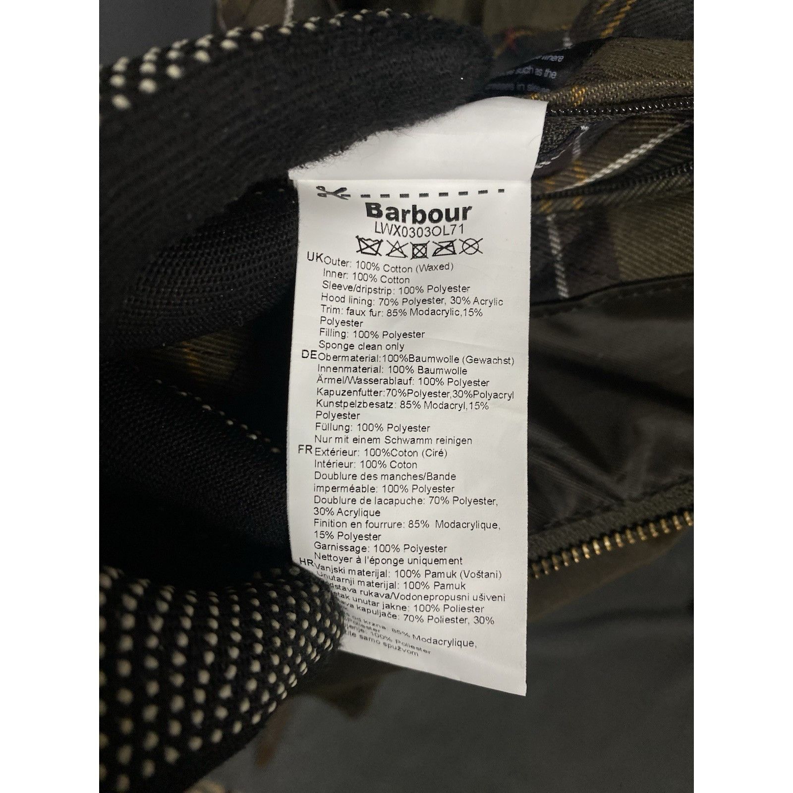 Barbour Barbour Kelsall Women's Green Waxed Hooded Parka Jacket Size Size M / US 6-8 / IT 42-44 - 15 Thumbnail