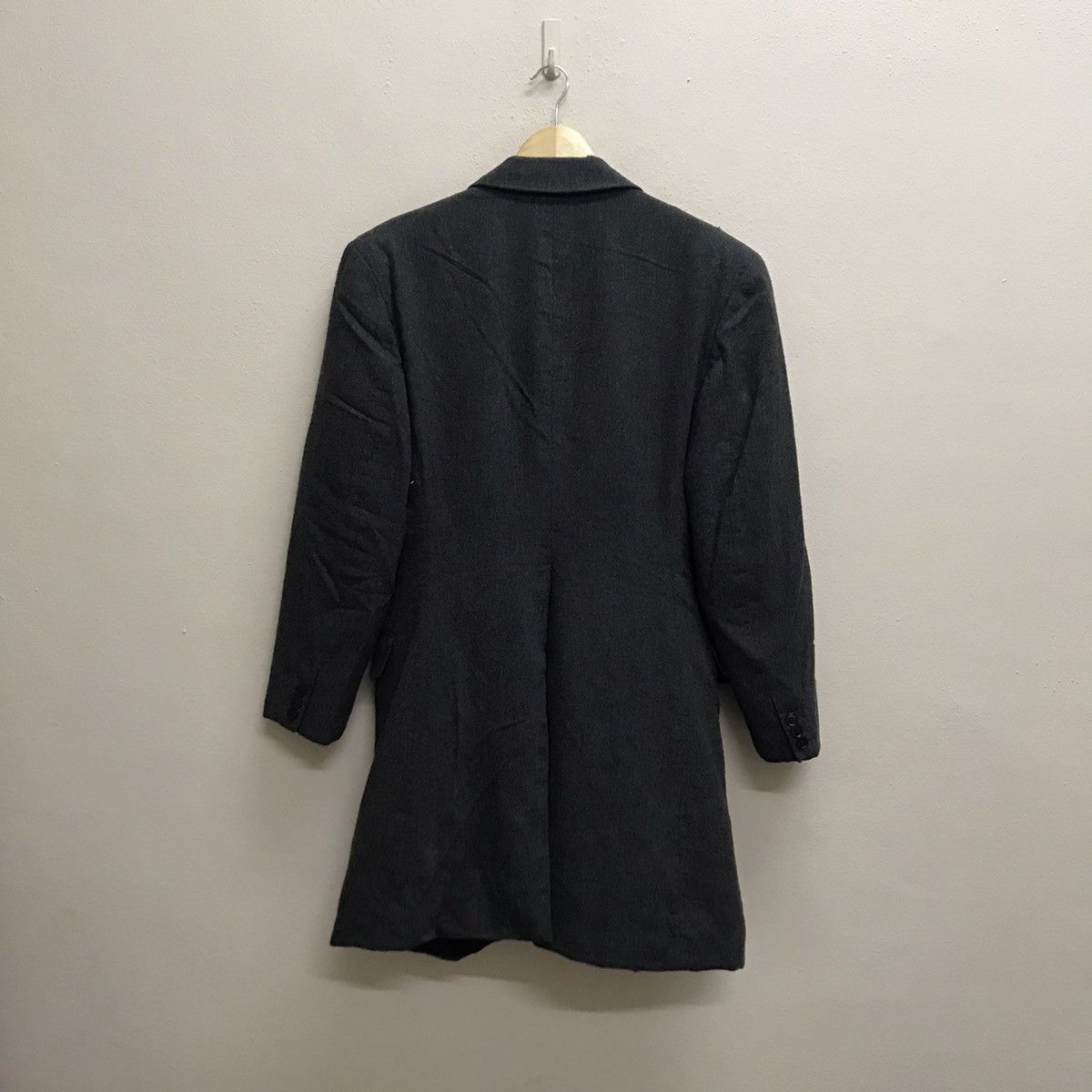 Japanese Brand Katharine Hamnett London Wool Blazer Long Size 38S - 17 Thumbnail