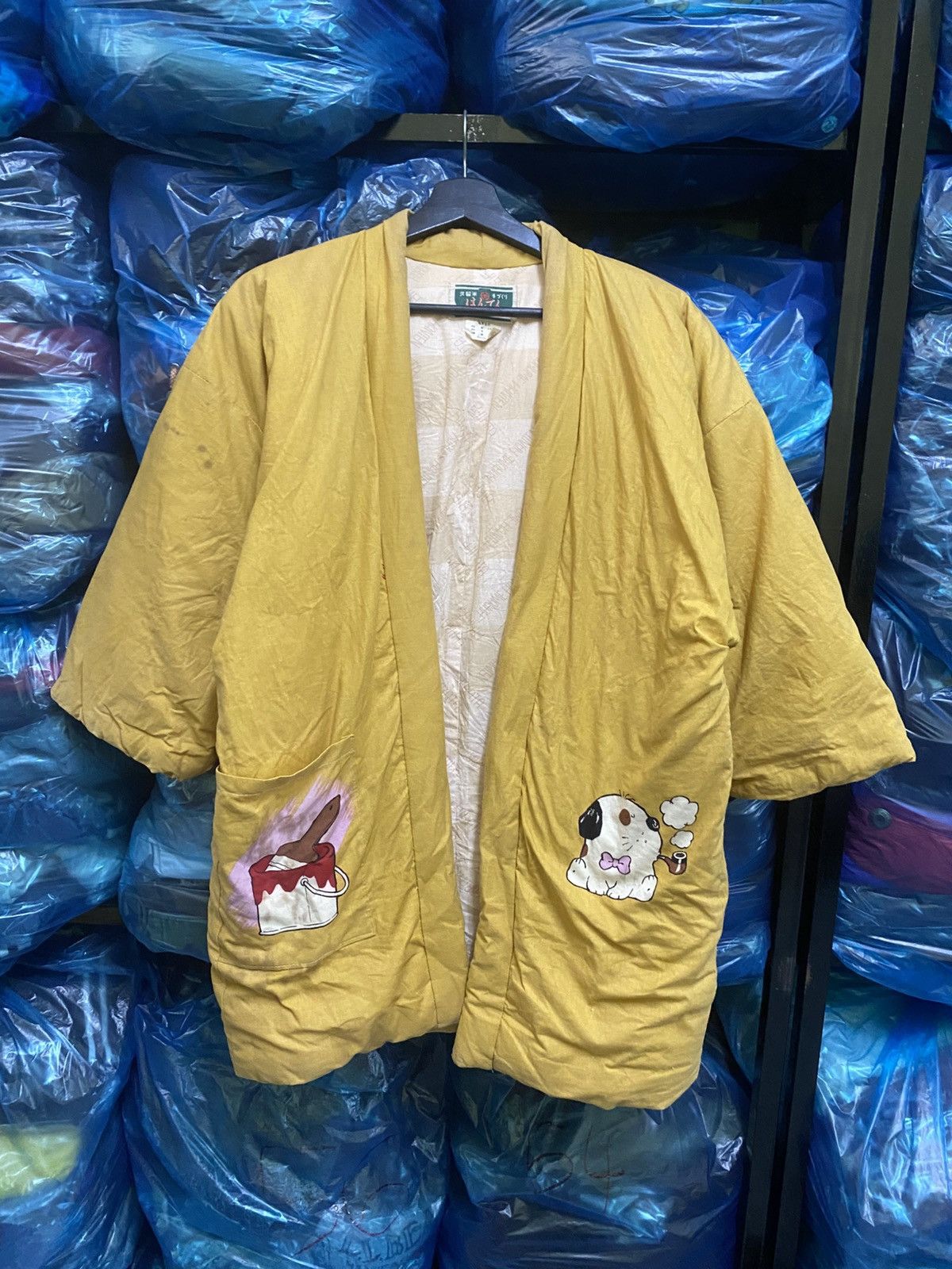 Vintage Vintage Japanese Samue Jacket “Hello Donkey” Dog Graphic Size US S / EU 44-46 / 1 - 2 Thumbnail