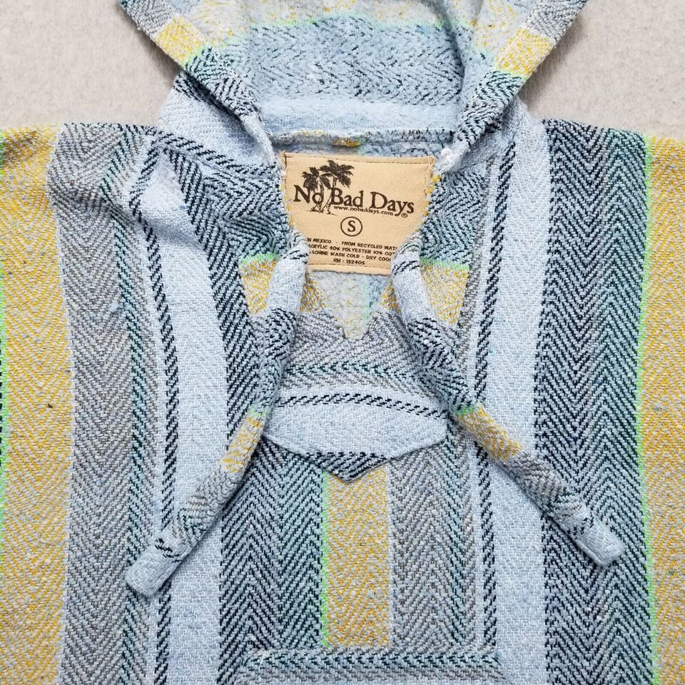 Other No Bad Days Hoodie Mens Small Stiped Pockets Pullover Size US S / EU 44-46 / 1 - 6 Thumbnail