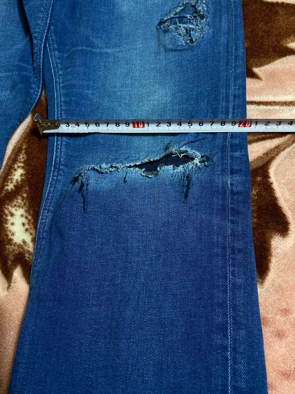 Tommy Hilfiger Crazy Crash Tommy Hilfiger Dirty Baggy Faded Distressed Jean Size US 33 - 6 Thumbnail