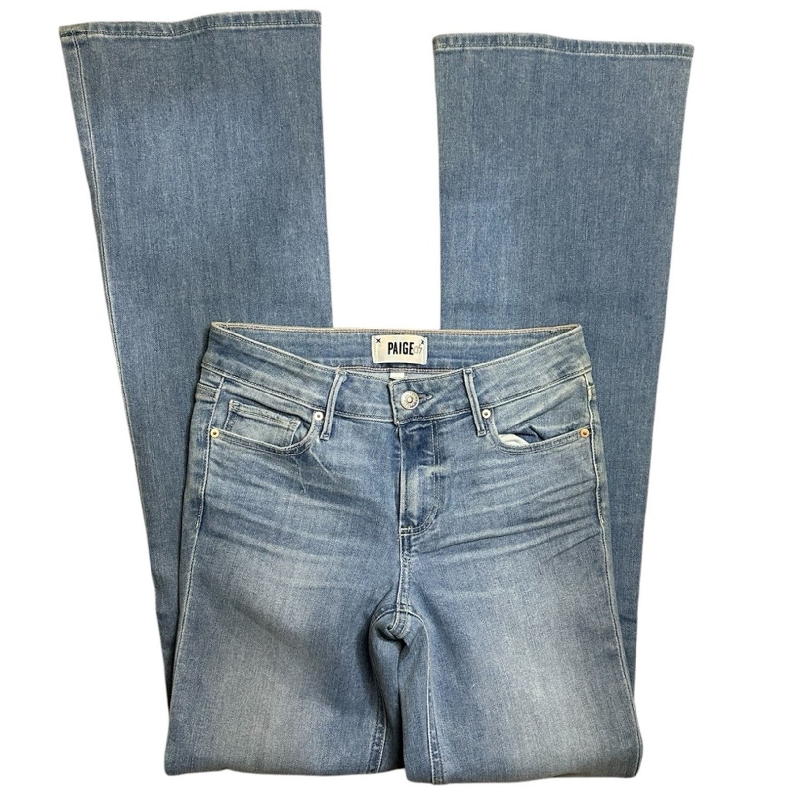 Paige PAIGE Skyline Bootcut Jeans Satellite Light Blue Sz. 25 / 4 Size 25" / US 0 / IT 36 - 8 Thumbnail
