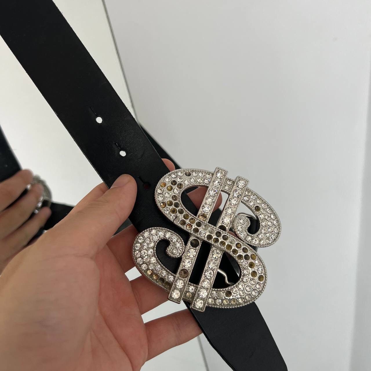 Vintage Belt Big Dollar With Rhinestones Vintage Rare Size ONE SIZE - 3 Thumbnail