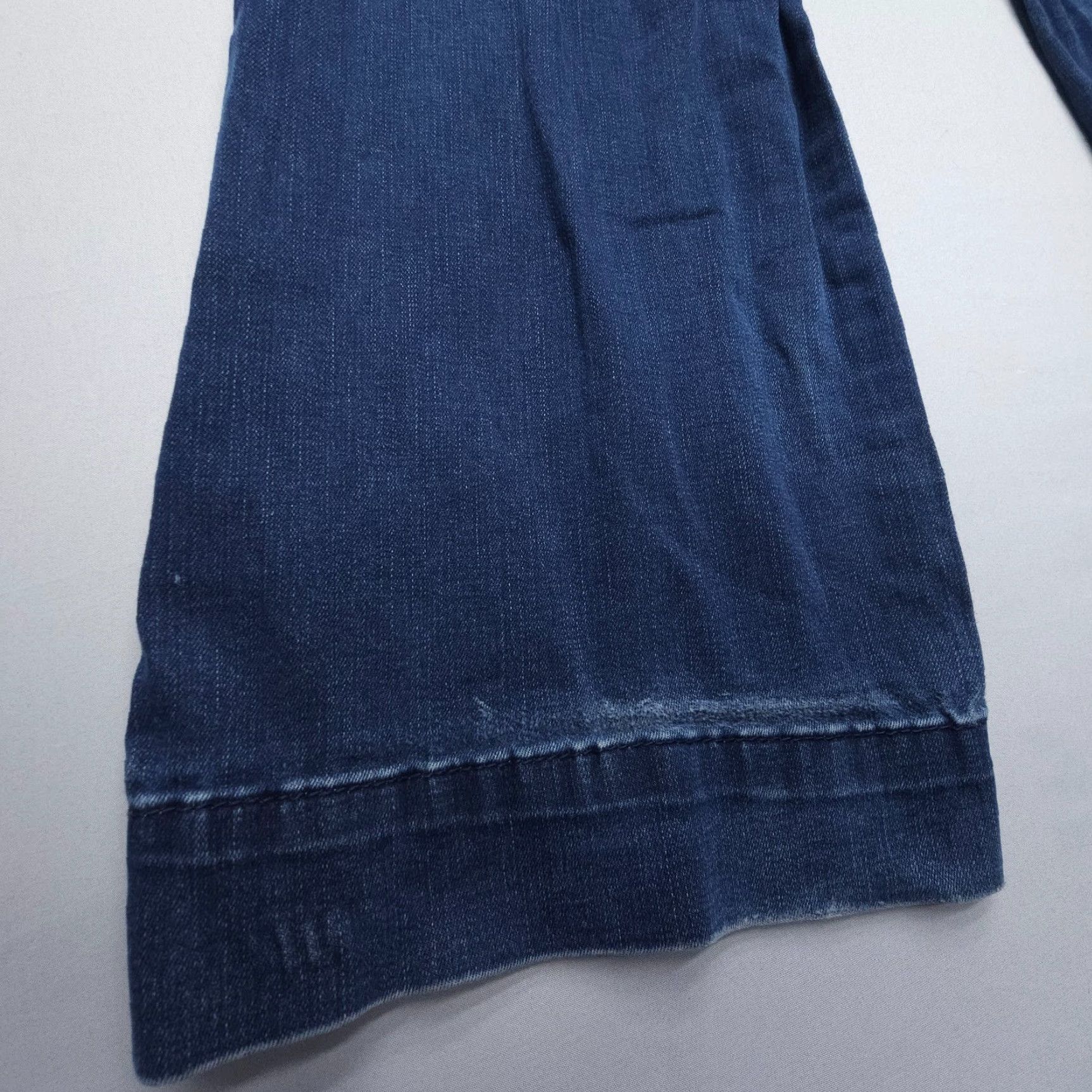 Wrangler VINTAGE Wrangler Retro Jeans Dark Blue 28 x 34" Low Rise Flare Bell Bottom Regular Size Women Size 28" / US 6 / IT 42 - 6 Thumbnail